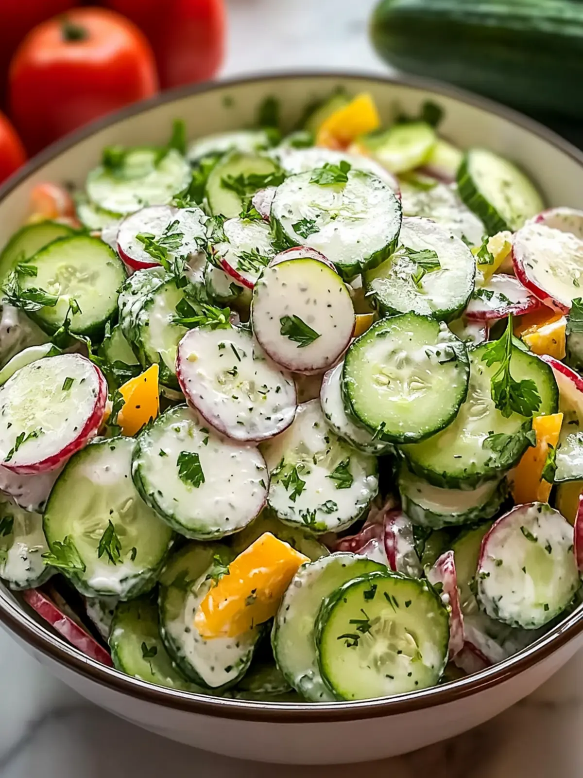 Einfaches Rezept für Klassischen Gurken-Ranch-Crack-Salat 5 Classical cucumber ranch crack salad prepared very simply