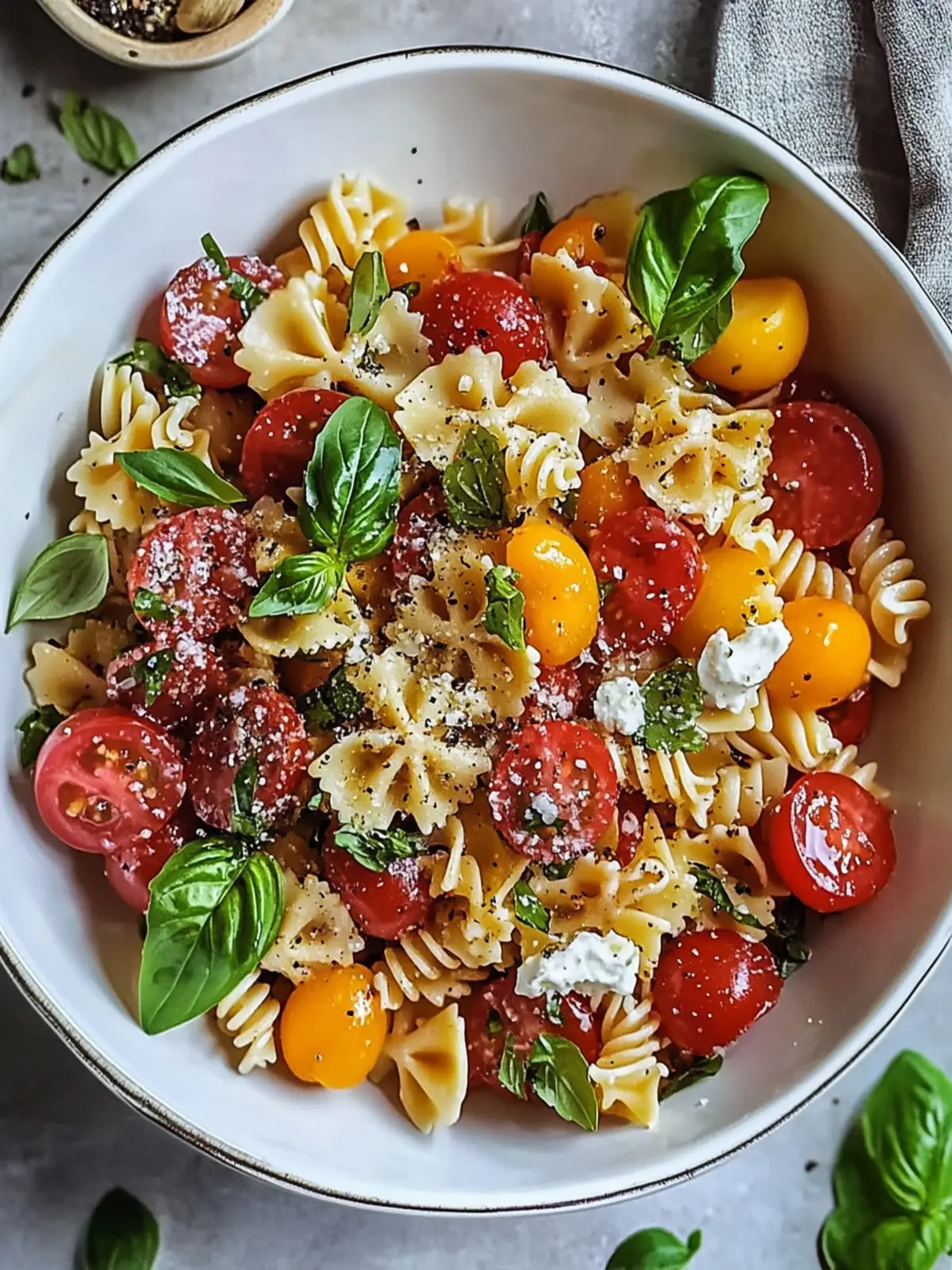 Erfrischender Bruschetta Pasta Salat für den Sommergenuss 3 Erfrischender Bruschetta Pasta Salat für den Sommer
