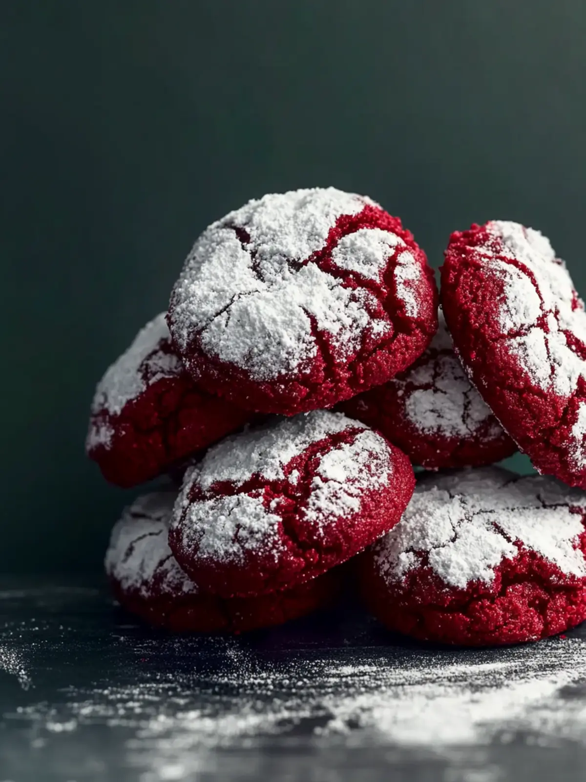 Weiche & fudgy Red Velvet Crinkle Kekse – Ein himmlisches Dessert 2 Weiche & fudgy Red Velvet Crinkle Kekse