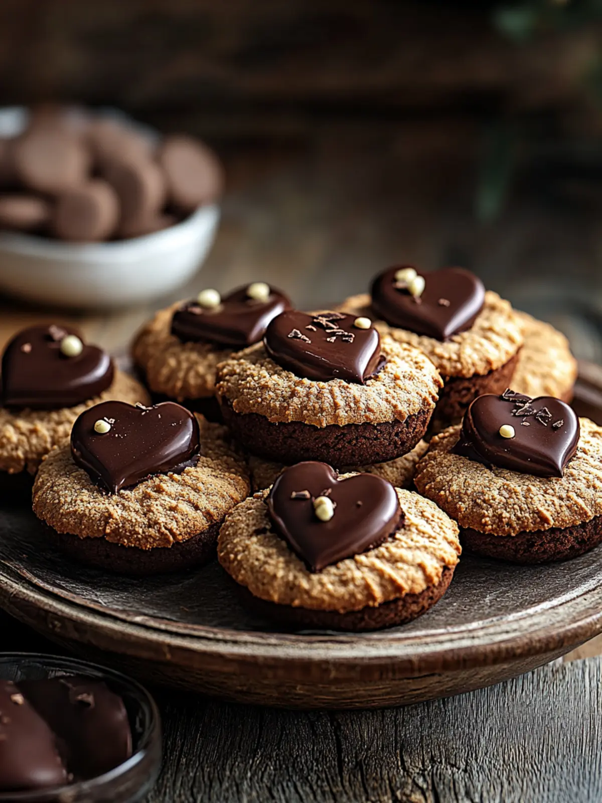 Herzförmige Schokoladenkekse für den perfekten Valentinstag 5 Herzförmige Schokoladenkekse