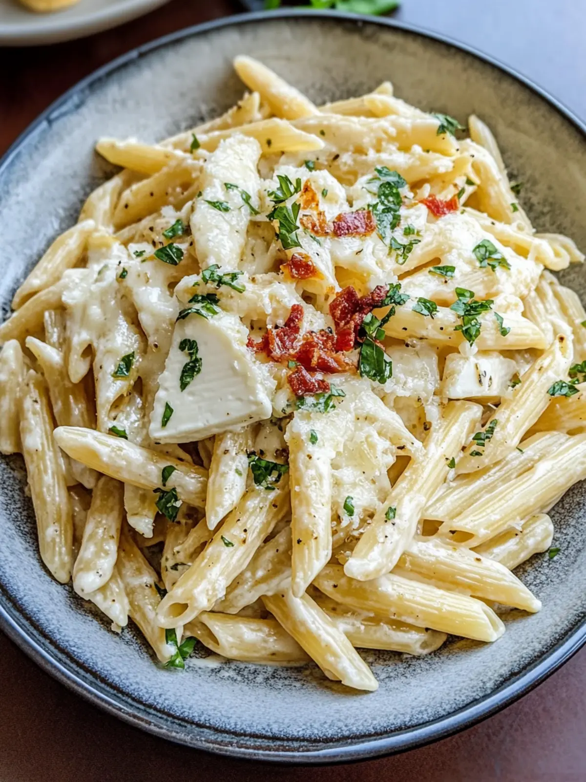 Langsame Kochkäse-Hühnchen-Penne für stressfreie Abende 2 Langsame Kochkäse-Hühnchen-Penne