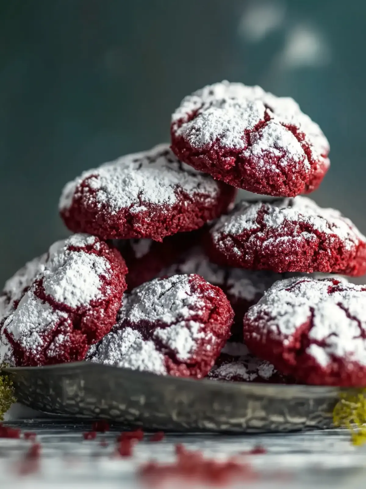 Weiche & fudgy Red Velvet Crinkle Kekse
