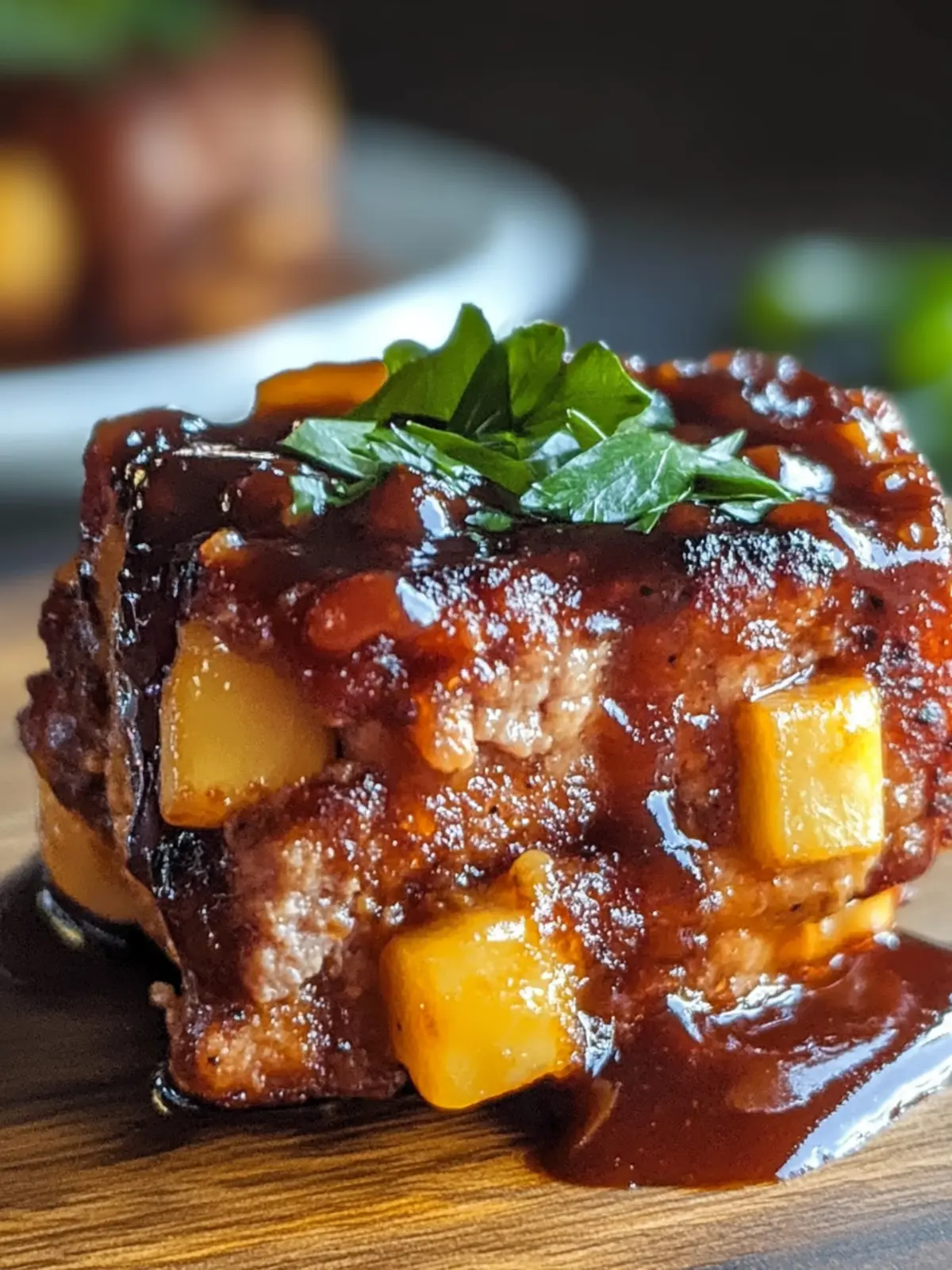 Mini BBQ Bacon Cheddar Hackbraten für die ganze Familie 4 Mini BBQ Bacon Cheddar Hackbraten