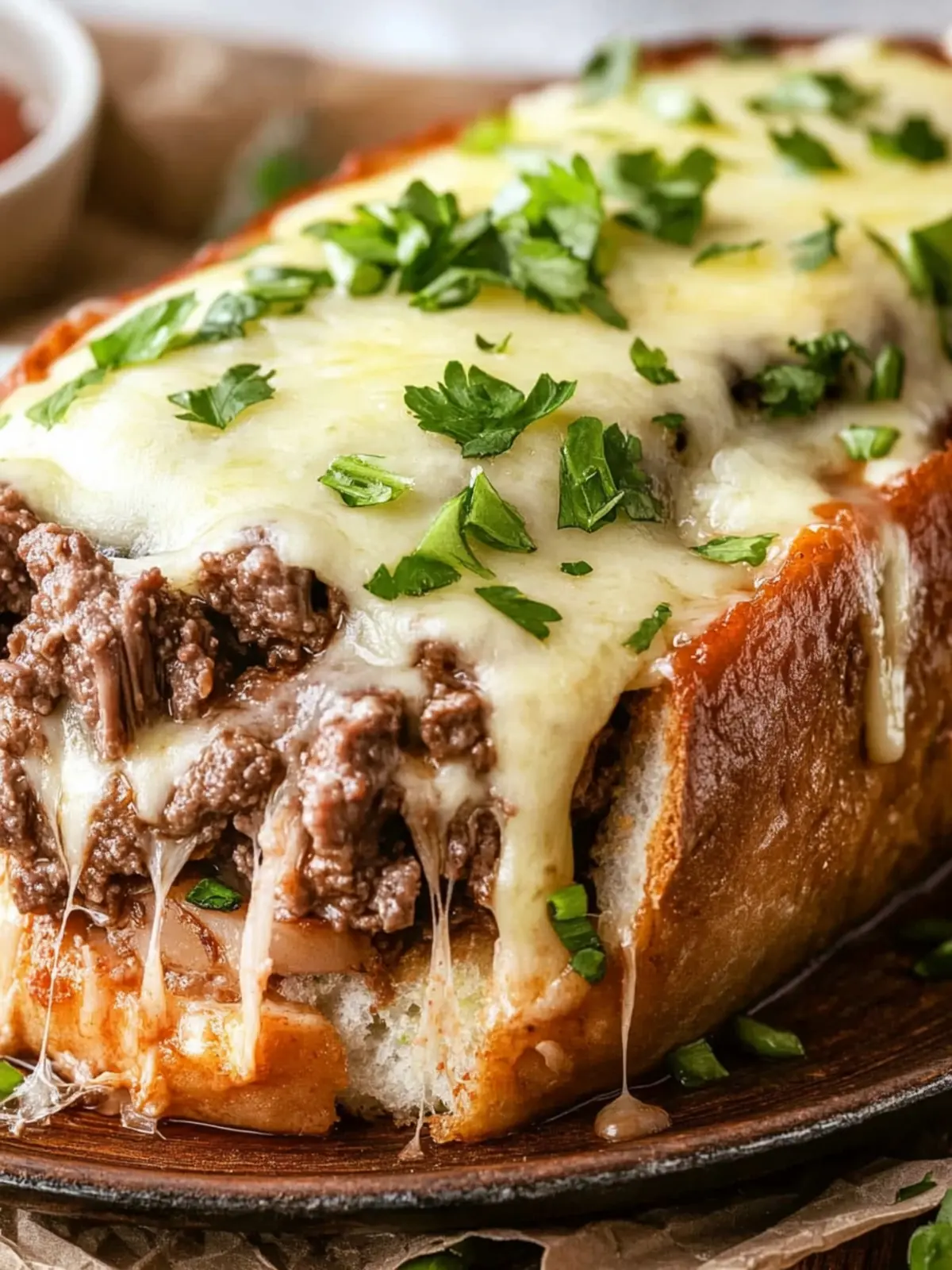 Philly Cheesesteak Fleischlaib: Käseiger Genuss für jeden Tag 2 Philly Cheesesteak Fleischlaib: Eine Käse- und Rinderfleisch-Drehung eines Klassikers der Komfortnahrung