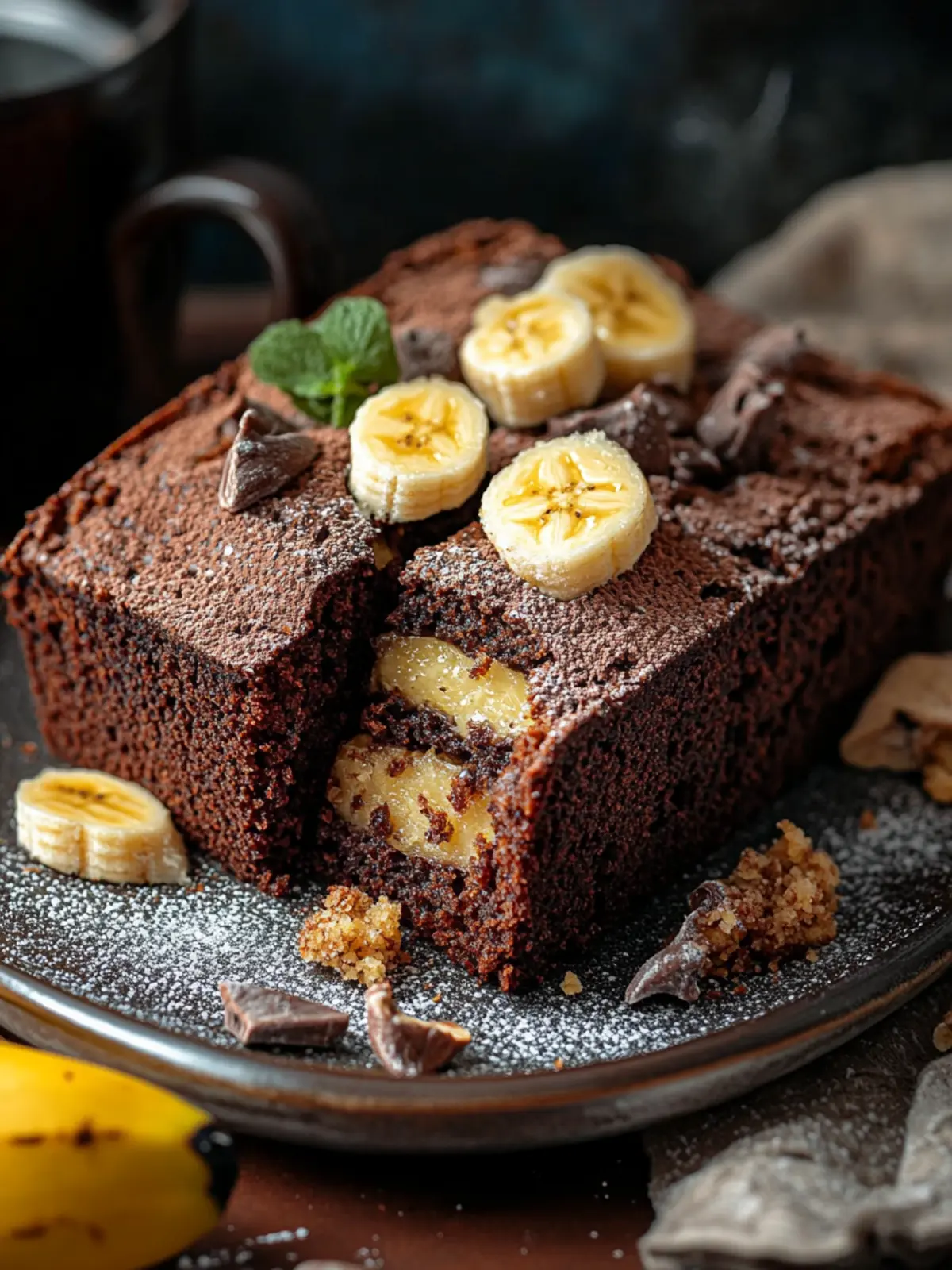 Schokoladen-Bananenbrot