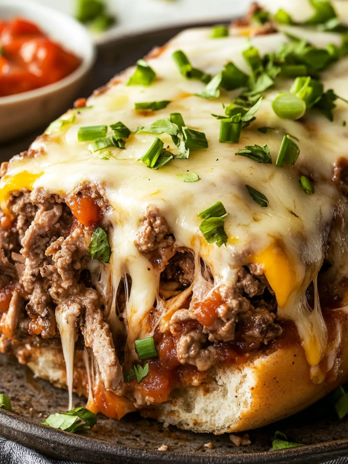 Philly Cheesesteak Fleischlaib: Käseiger Genuss für jeden Tag 3 Philly Cheesesteak Fleischlaib: Eine Käse- und Rinderfleisch-Drehung eines Klassikers der Komfortnahrung