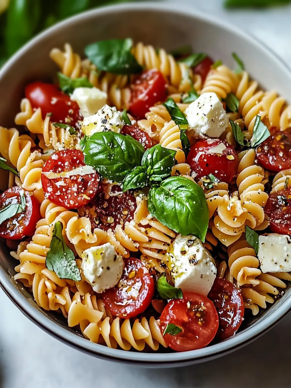 Erfrischender Bruschetta Pasta Salat für den Sommergenuss 2 Erfrischender Bruschetta Pasta Salat für den Sommer