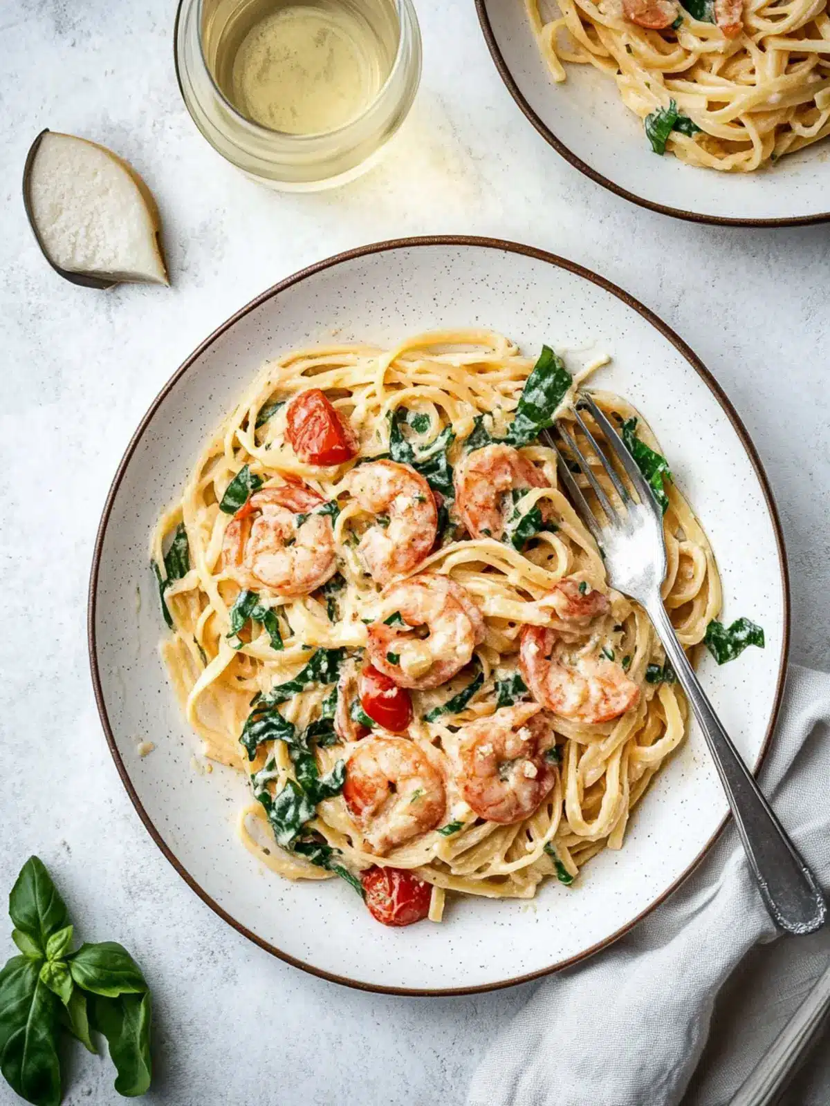 Cremige toskanische Garnelen-Linguine in nur 20 Minuten 5 Cremige toskanische Garnelen-Linguine