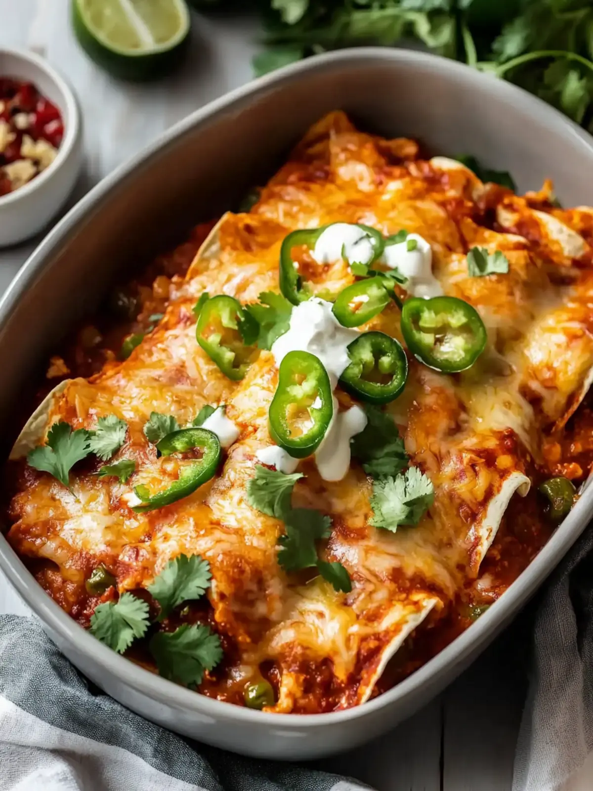Einfache Crock-Pot-Hühnchen-Enchiladas für stressfreie Abende 4 Einfache Crock-Pot-Hühnchen-Enchiladas