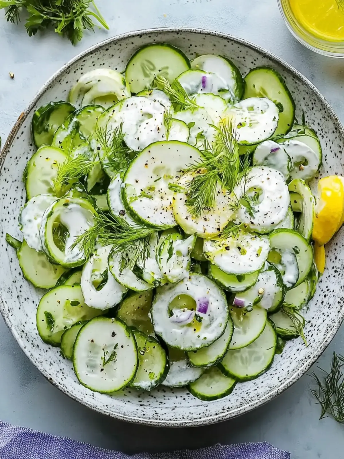 Cremiger Gurkensalat Rezept für erfrischende Sommermomente 2 Cremiger Gurkensalat Rezept