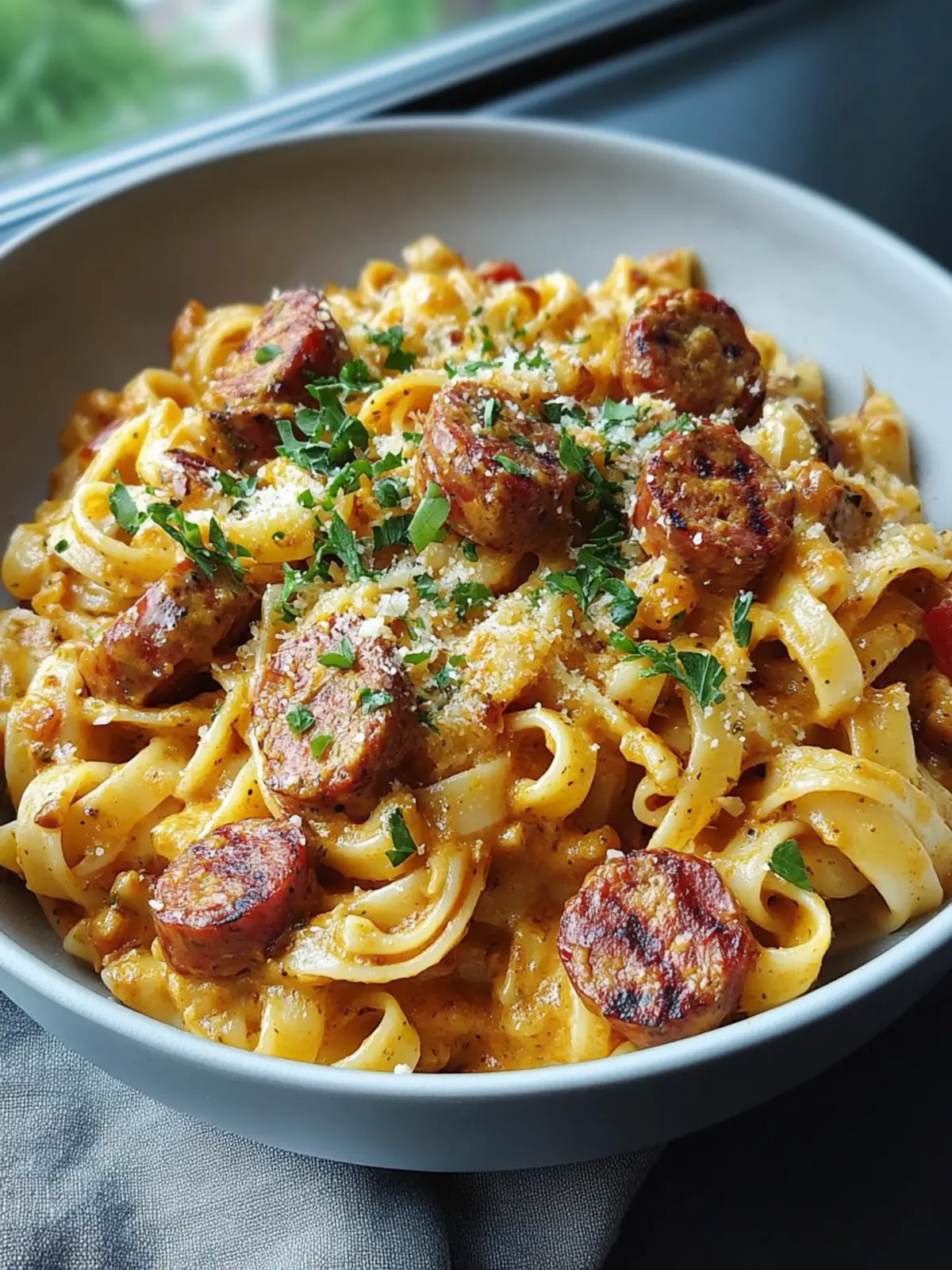 Eintopf Cremige Cajun Wurst Pasta für schnelle Genussmomente 3 Eintopf Cremige Cajun Wurst Pasta