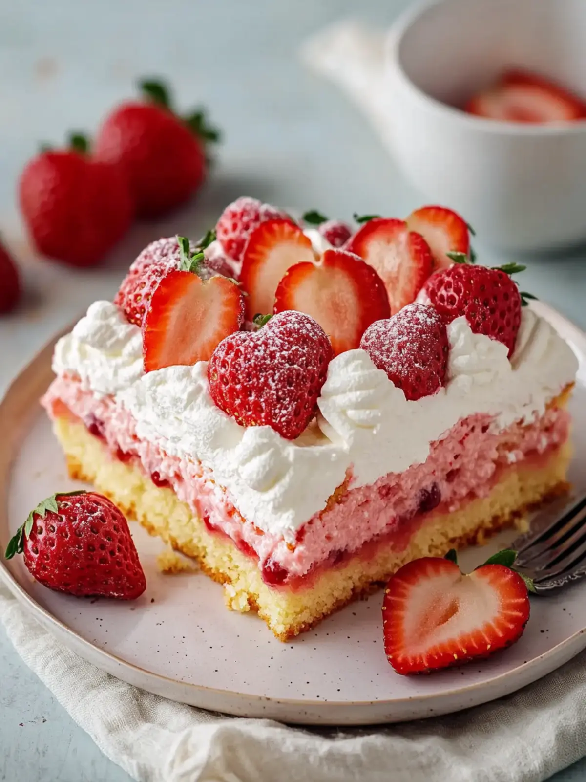 Leckere Valentins-Erdbeerkuchen mit saftigem Sahne-Twist 3 Leckere Valentins-Erdbeerkuchen