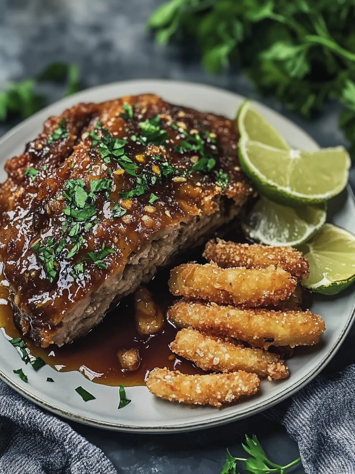 Leckeres Heißluftfritteuse Hackbraten Rezept für schnelle Küche 4 Luftfritteusen-Fleischlaib mit Pekannüssen und Ahornsirup