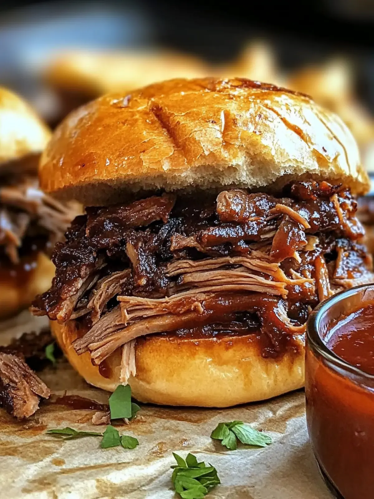 Crockpot BBQ Rindfleisch Sandwiches – Der perfekte Sattmacher 4 Crockpot BBQ Rindfleisch Sandwiches