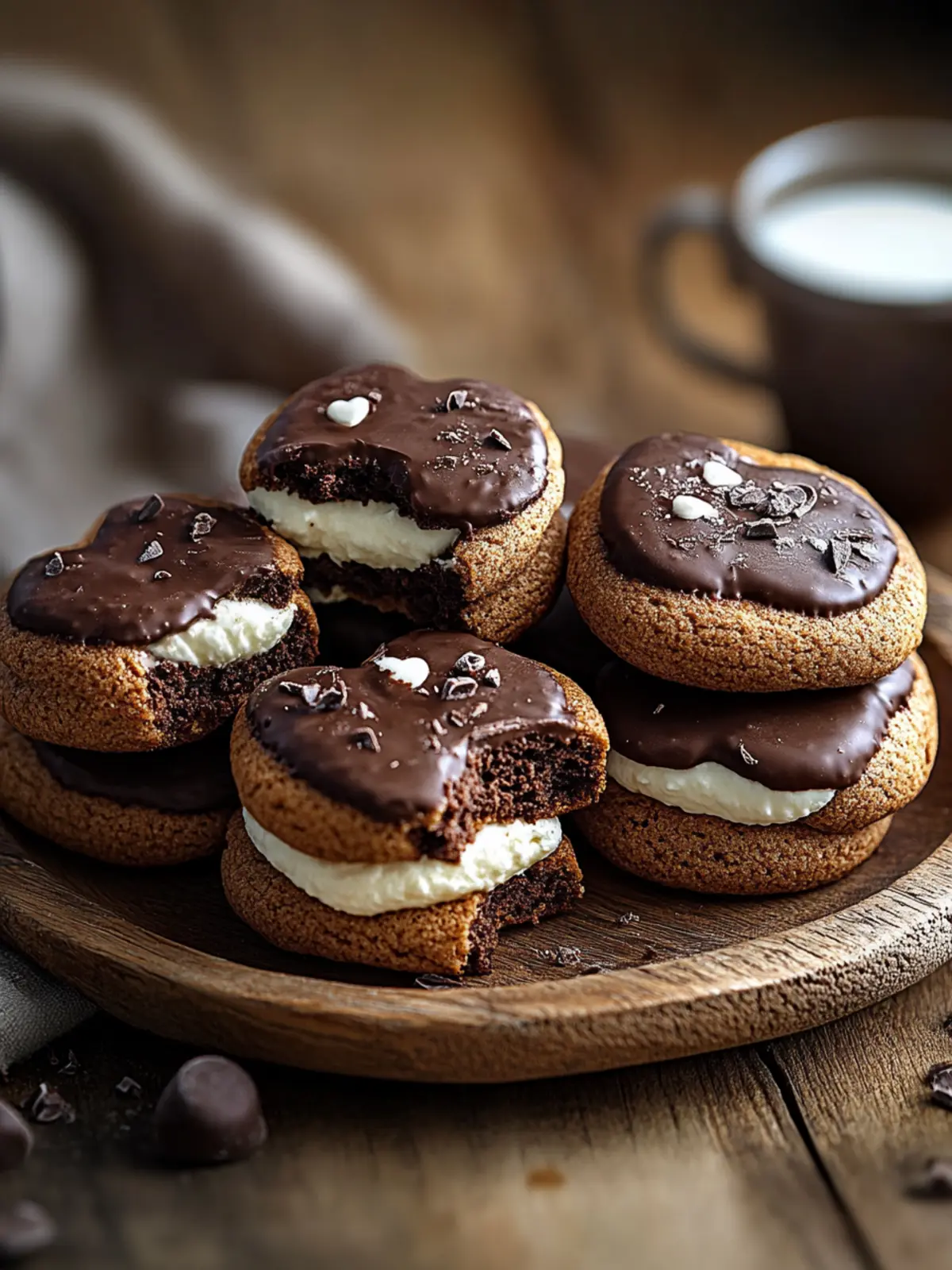Herzförmige Schokoladenkekse für den perfekten Valentinstag 2 Herzförmige Schokoladenkekse