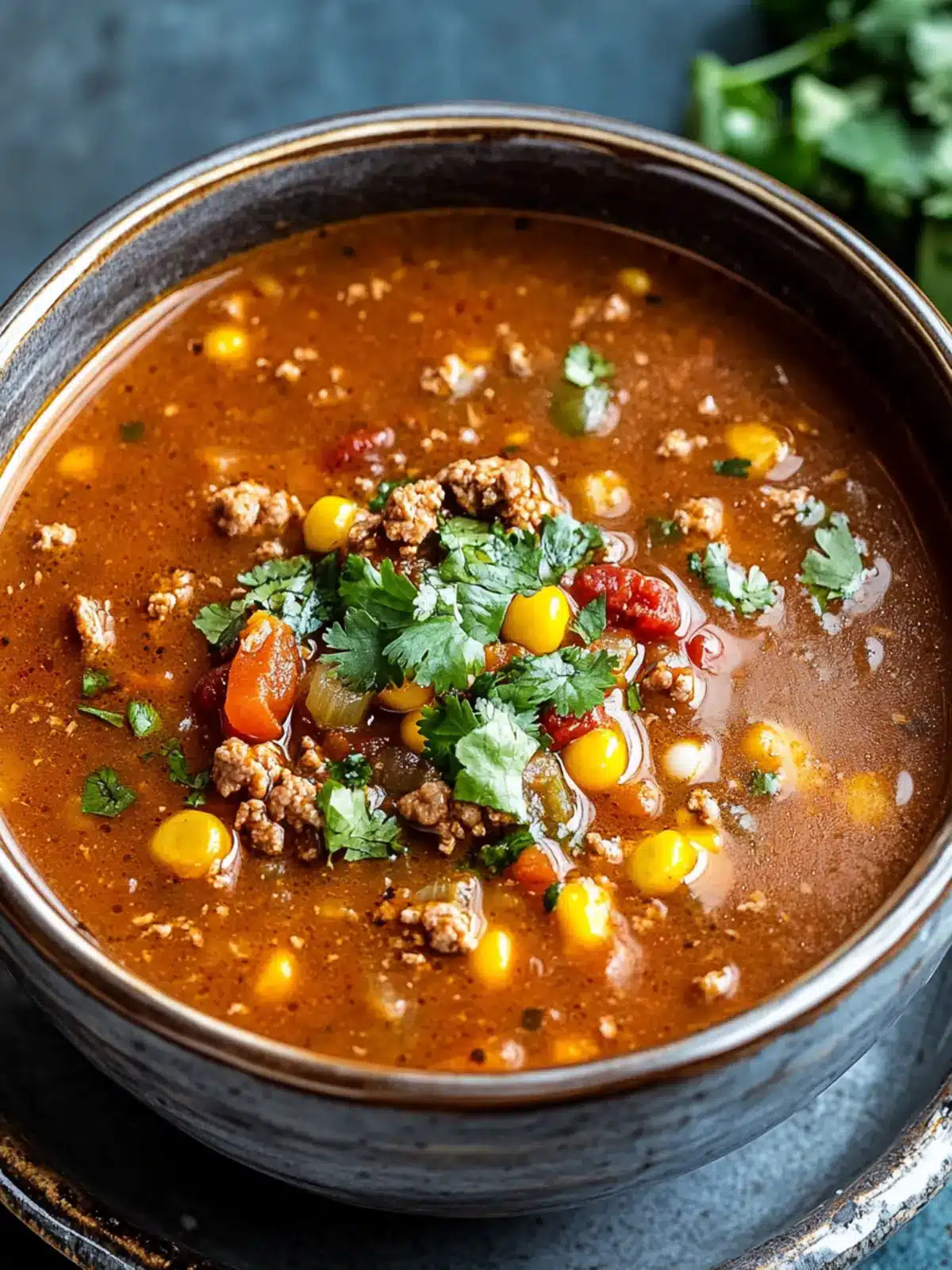 Sizzling Ground Beef Enchilada Suppe: Herzliche Freude für die Seele 3 Sizzling Ground Beef Enchilada Suppe: eine herzliche Freude