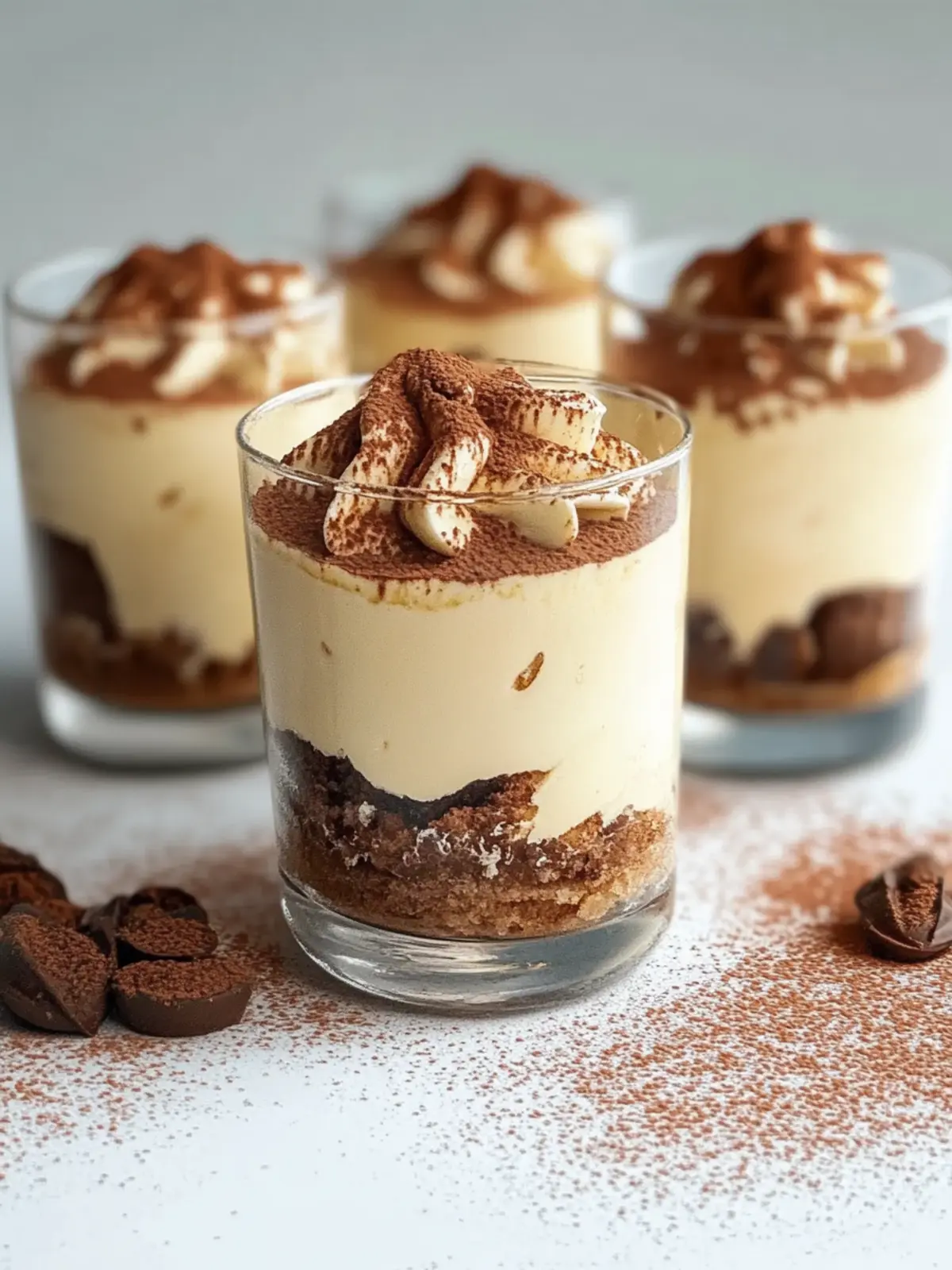 Unwiderstehlich einfache Tiramisu-Becher für Dessertliebhaber 5 Unwiderstehlich einfache Tiramisu-Becher Rezept für perfekte Dessertliebhaber
