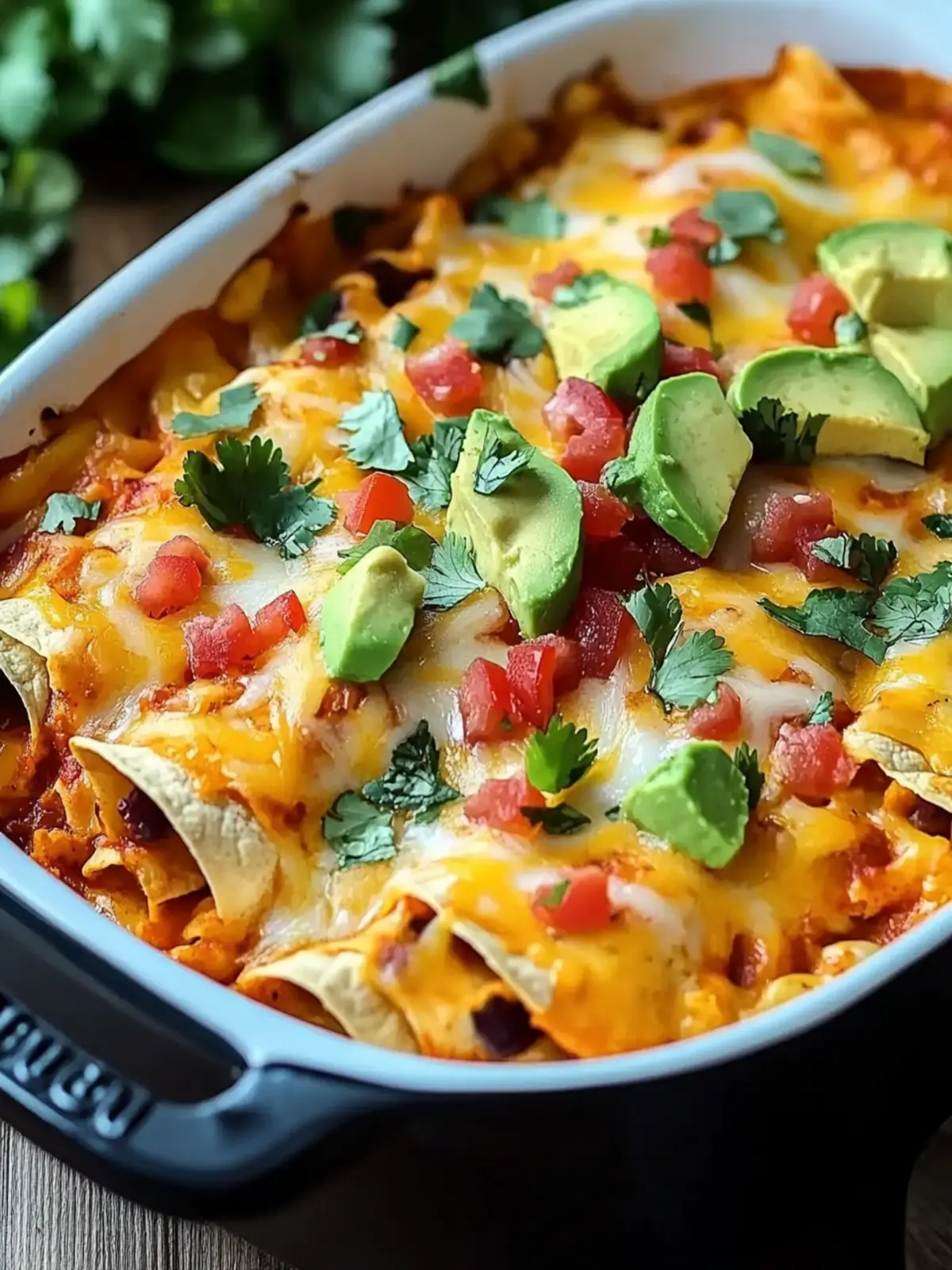 Herzhaftes Crockpot Hühnchen Enchilada Auflauf für ganze Familie 3 Herzhaftes Crockpot Hühnchen Enchilada Auflauf
