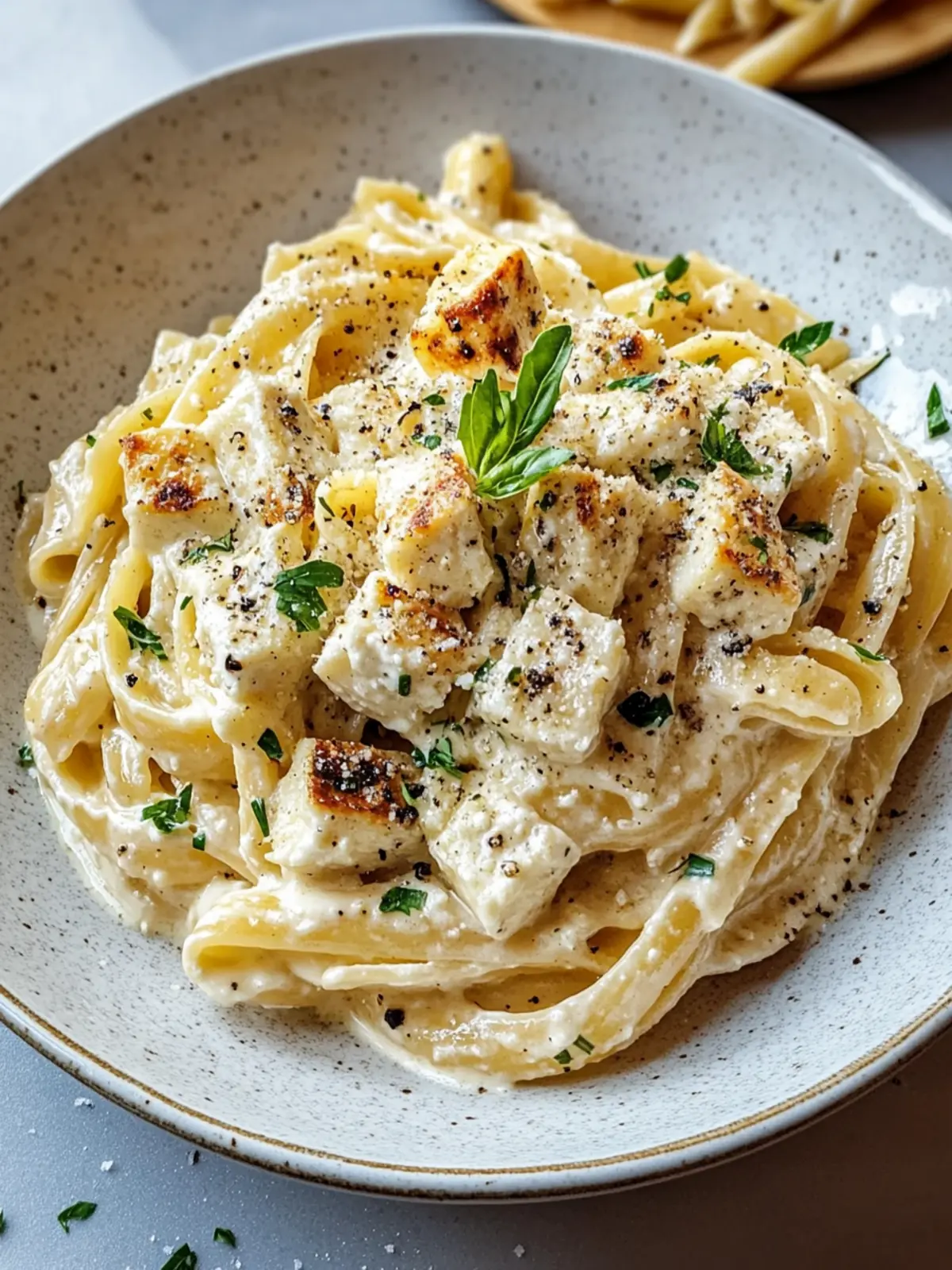 Cremige Ricotta-Hühnchen-Pasta: Ein einfaches Wohlfühlgericht 4 Cremige Ricotta-Hühnchen-Pasta: Ein köstlich einfaches Rezept