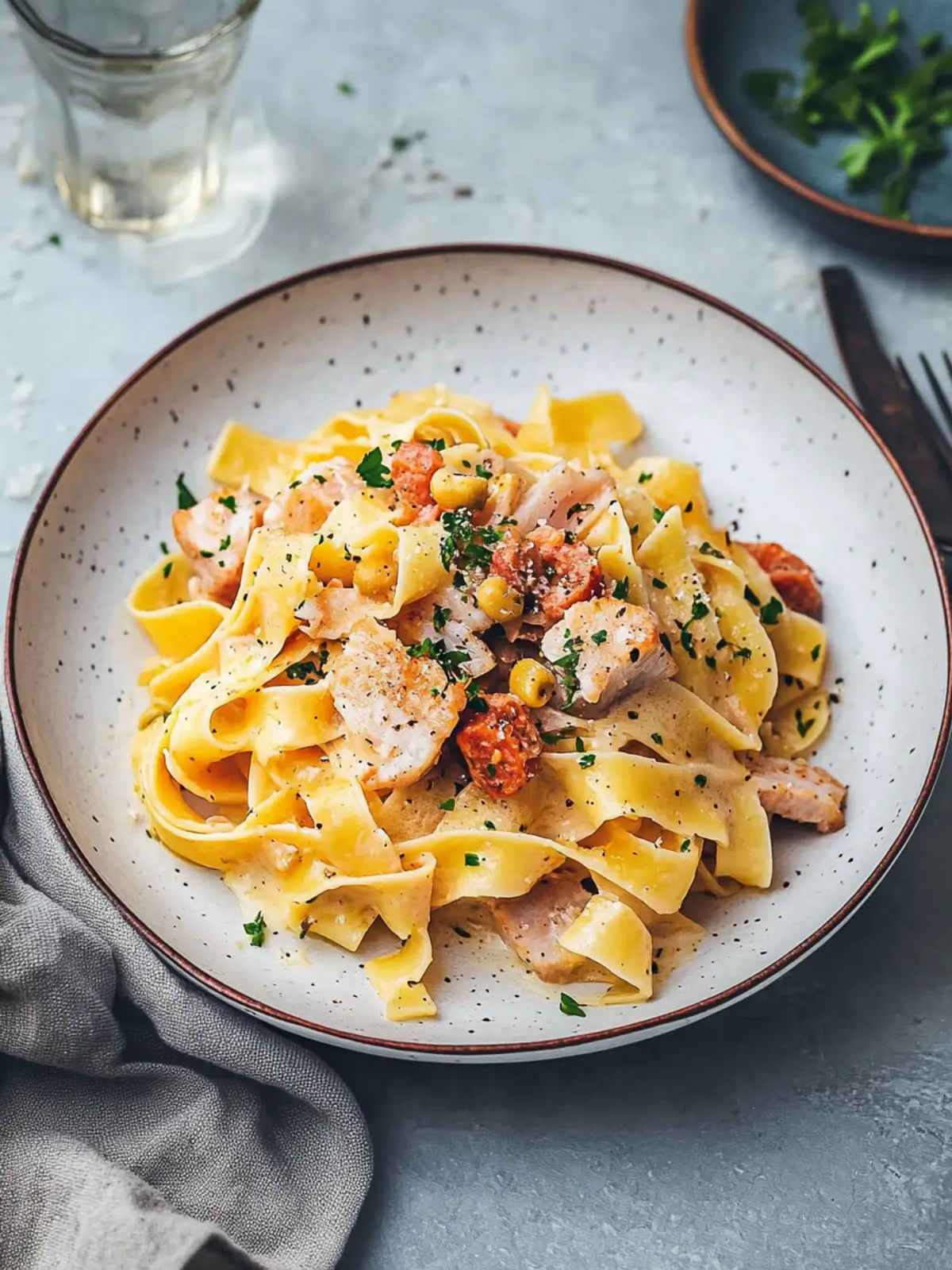 Cremige Lachs Chorizo Pasta – Schnelles, leckeres Abendessen 4 Cremige Lachs Chorizo Pasta