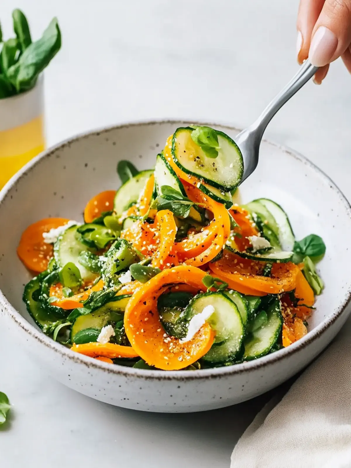 Gurkensalat mit Karotten: Frisch & Gesund für jeden Tag 3 Gurkensalat mit Karotten