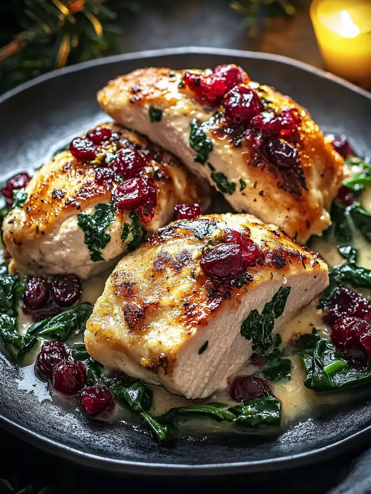 Unwiderstehliche Cranberry- und Spinatgefüllte Hühnerbrust für jeden Anlass 4 Unwiderstehliche Cranberry- und Spinatgefüllte Hühnerbrust