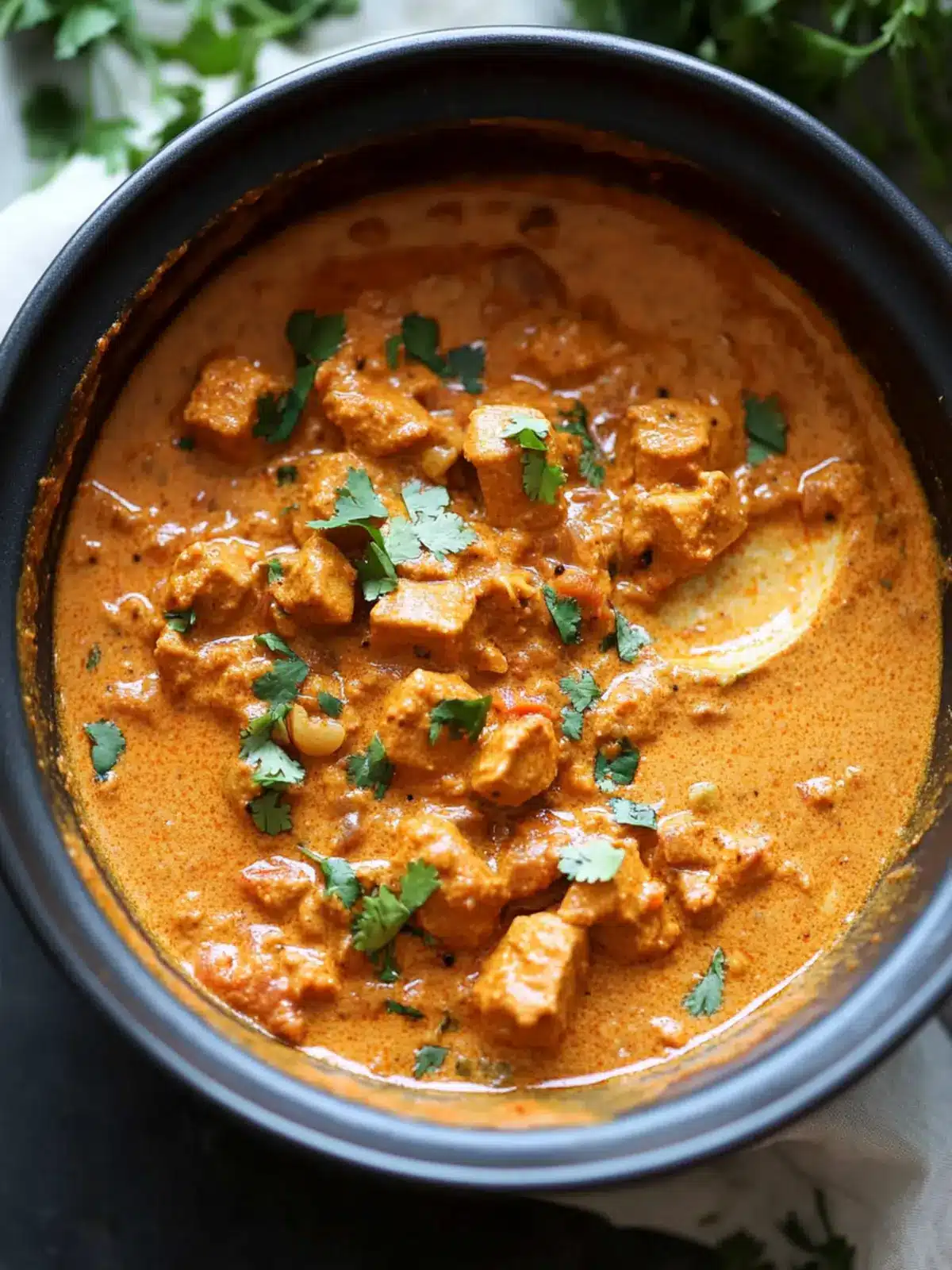 Schnelles Slow Cooker Hähnchen Tikka Masala für Gemütliche Abende 2 Slow Cooker Hähnchen Tikka Masala