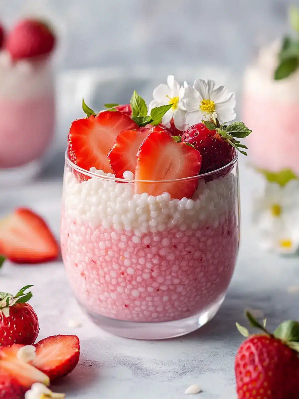 Erdbeeren Sago: Erfrischendes Dessert in nur 30 Minuten 3 Erdbeeren Sago