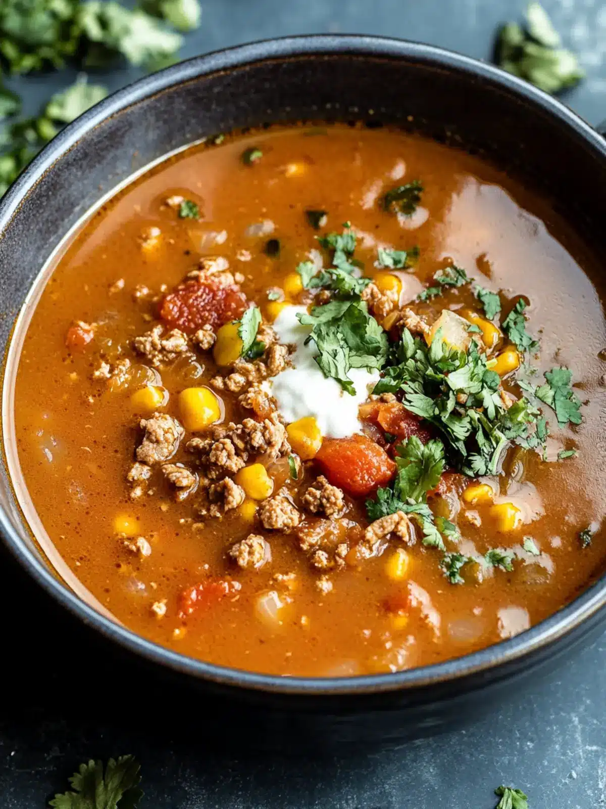 Sizzling Ground Beef Enchilada Suppe: Herzliche Freude für die Seele 2 Sizzling Ground Beef Enchilada Suppe: eine herzliche Freude