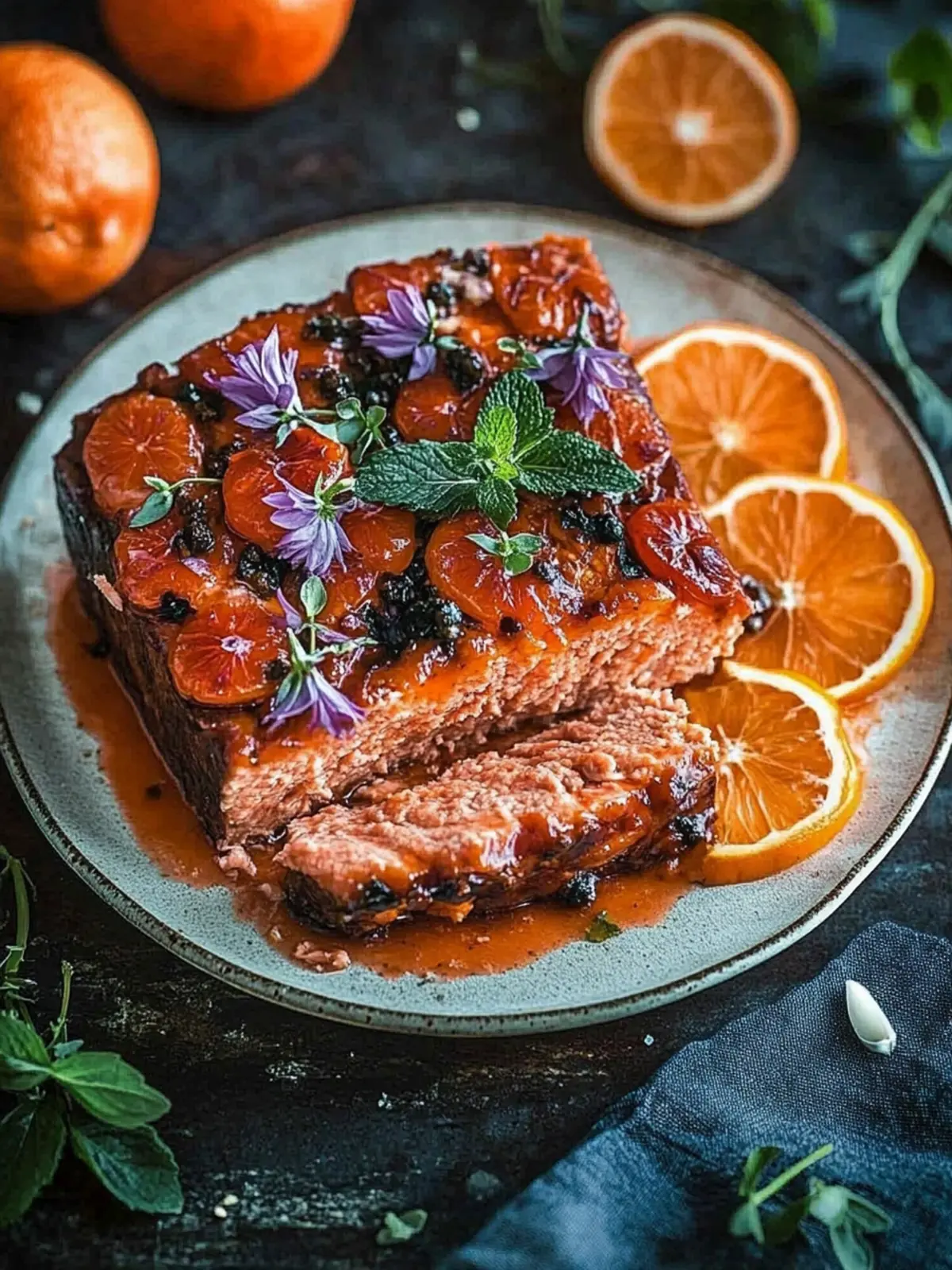 Leckere herzhafte Hackbraten mit süßem Glanz Eindrucksvoll 3 Leckere herzhafte Hackbraten