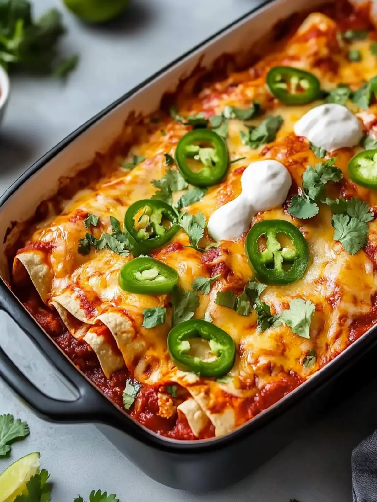 Einfache Crock-Pot-Hühnchen-Enchiladas für stressfreie Abende 5 Einfache Crock-Pot-Hühnchen-Enchiladas