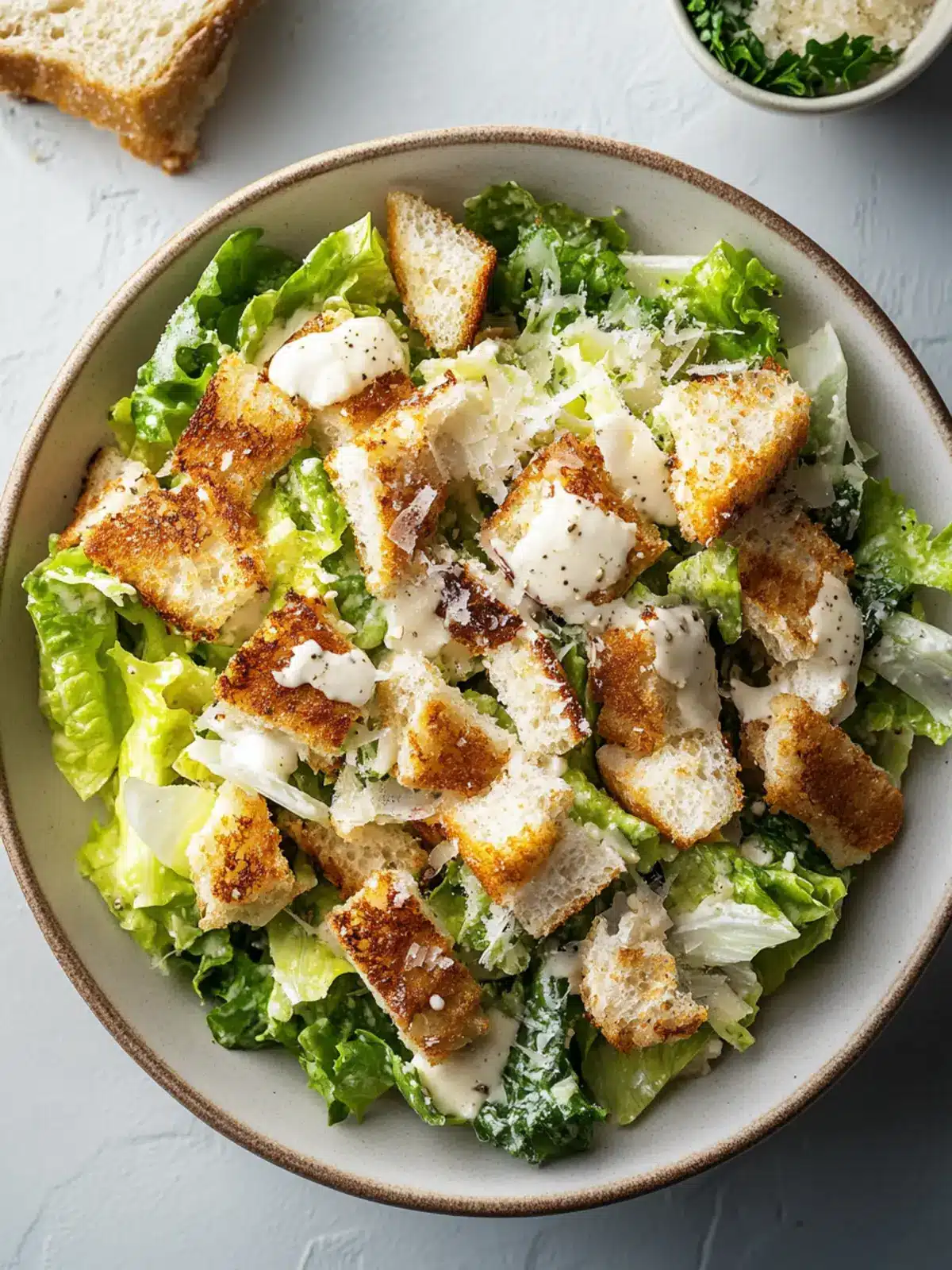 Caesar-Salat mit knusprigem Hühnertraum für jeden Tag 2 CAESAR-SALAT MIT KNUSPRIGEM HÜHNCHEN