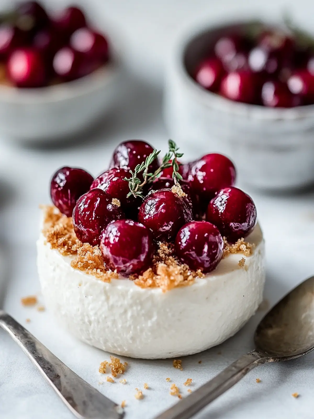 Leckeres Kirsch-Käsekuchen-Frühstücksschüssel-Rezept zum Ausprobieren