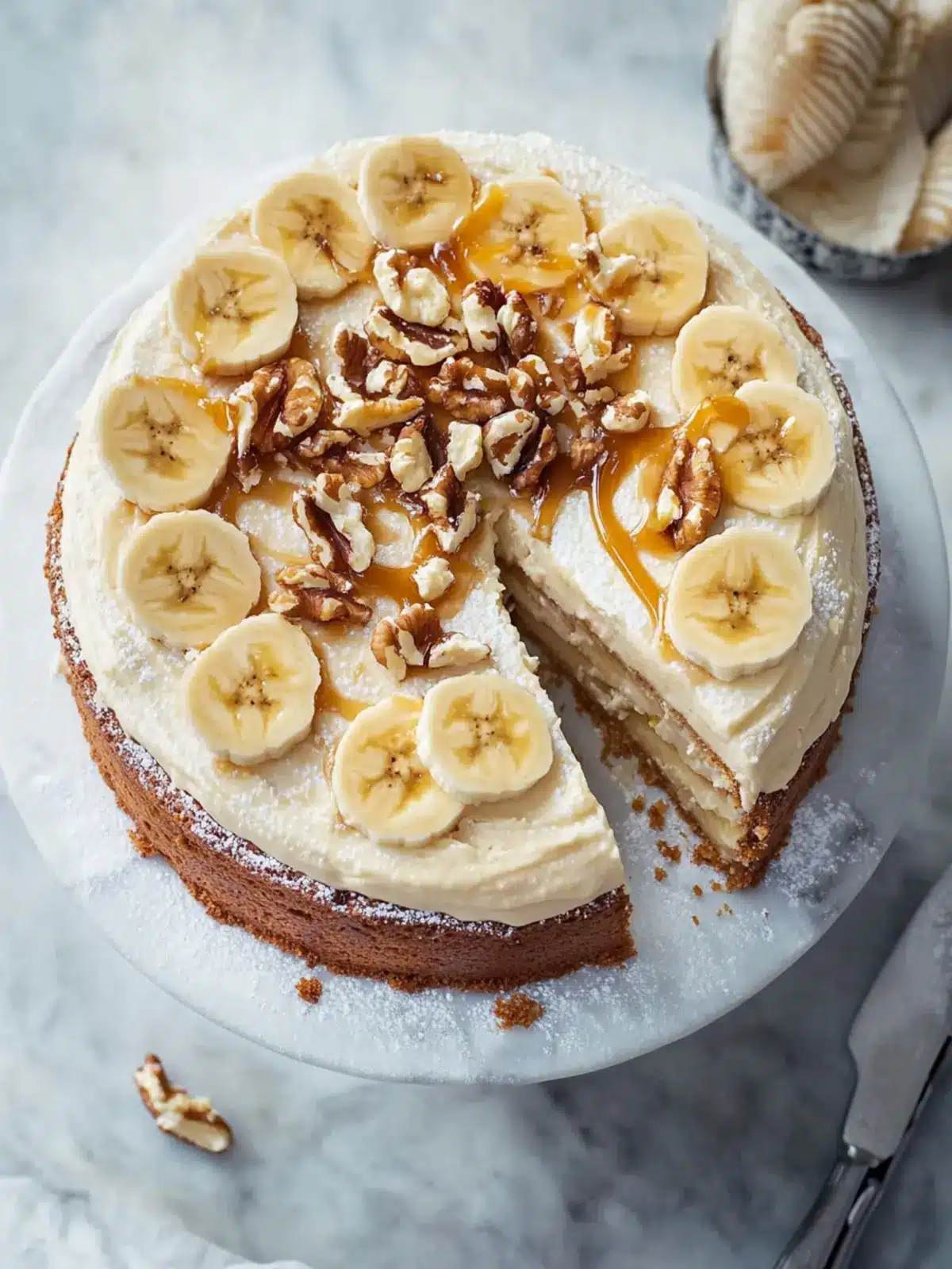 Bananenkuchen mit gesalzenem Karamell-Frosting für Naschkatzen 2 Bananenkuchen mit gesalzenem Karamell-Frosting