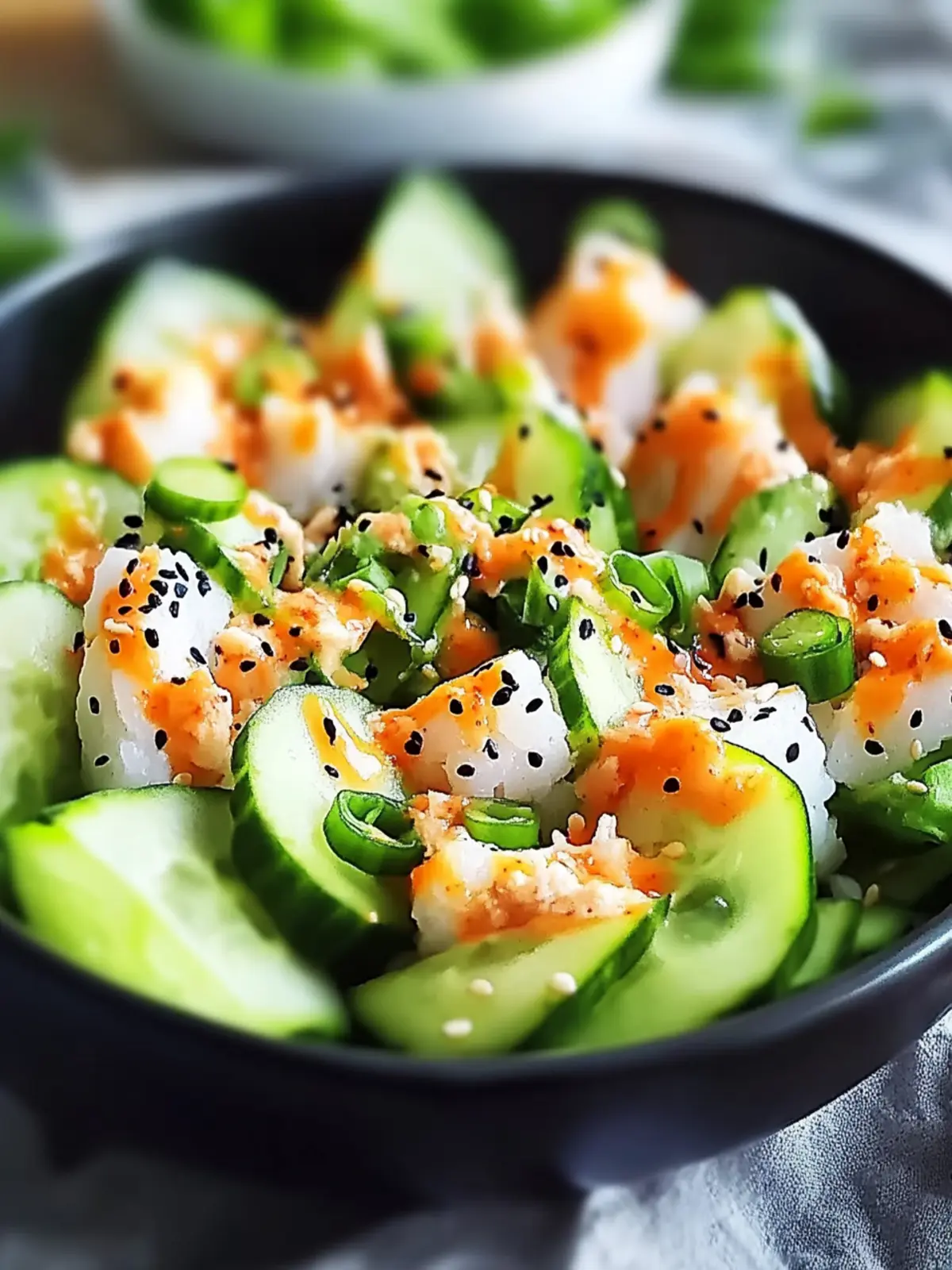 Kalifornische Rolle Gurkensalat: Frisch, Einfach und Lecker 3 Kalifornische Rolle Gurkensalat: Ein frisches, einfaches Vergnügen