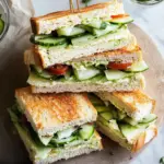 Gurken-Sandwiches mit cremigem Frischkäse – frisch und lecker 8 Gurken-Sandwiches