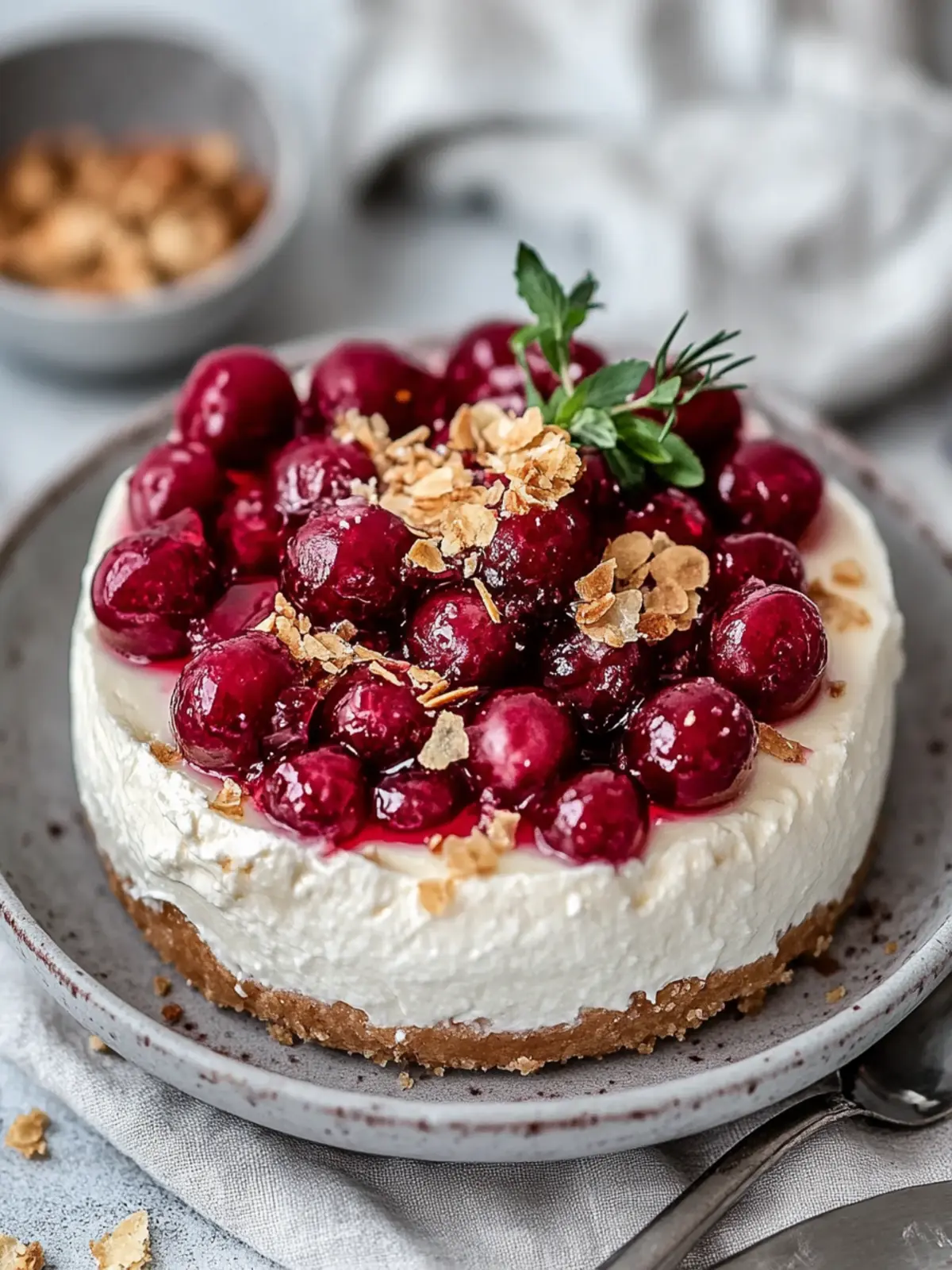 Leckeres Kirsch-Käsekuchen-Frühstücksschüssel-Rezept für Genießer 4 Leckeres Kirsch-Käsekuchen-Frühstücksschüssel-Rezept zum Ausprobieren