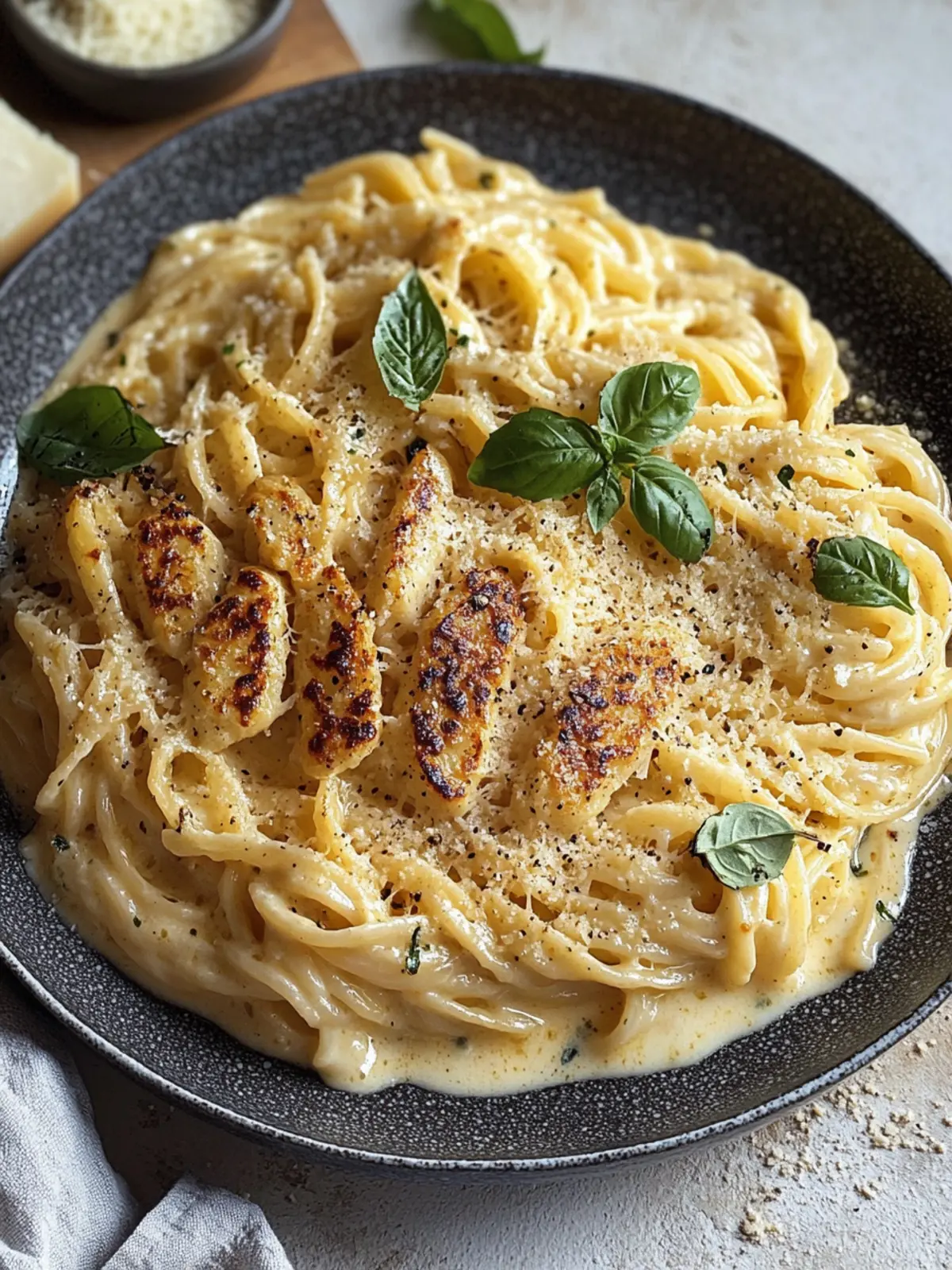 Cremige Hähnchen Knoblauch Parmesan Pasta – Dein schnelles Abendessen 2 Beste cremige Hähnchen Knoblauch Parmesan Pasta – Einfache & schmackhafte Abendessen
