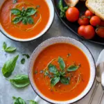 Geröstete Tomaten-Basilikum-Suppe: Der Sommer im Löffel 45 Geröstete Tomaten-Basilikum-Suppe