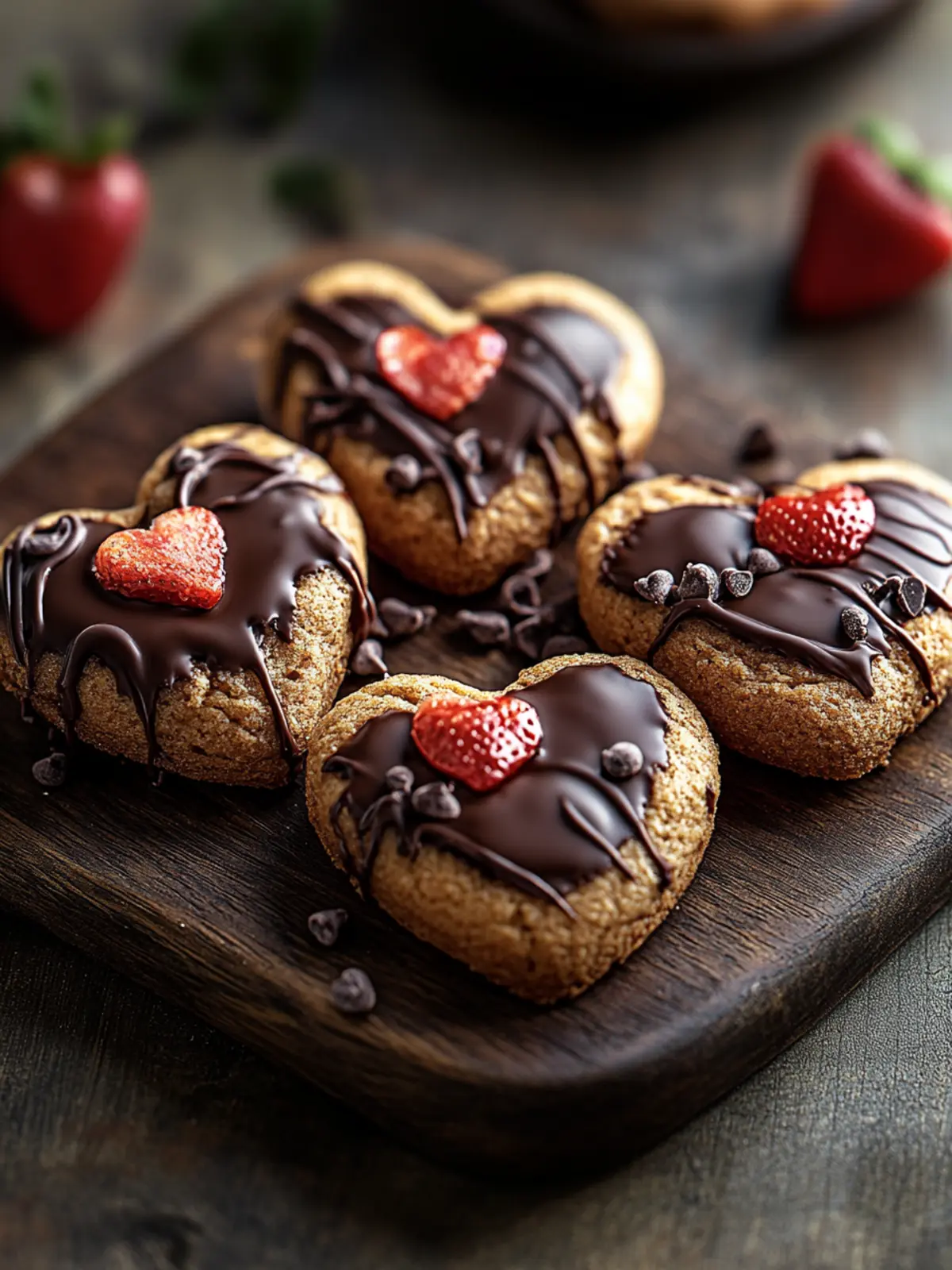 Herzförmige Schokoladenkekse für den perfekten Valentinstag 3 Herzförmige Schokoladenkekse