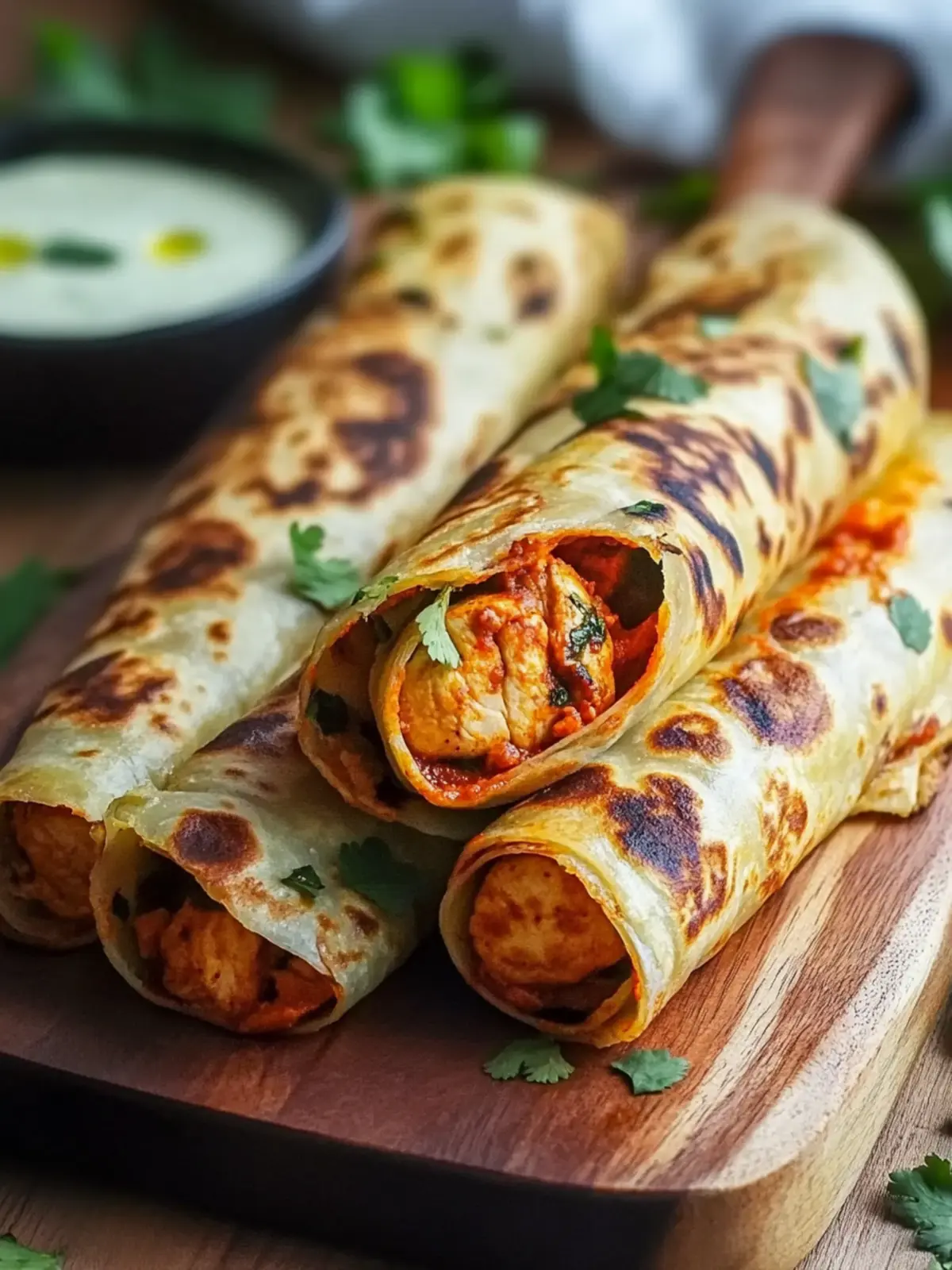 Unwiderstehliche Hühnchen Tikka Paratha Rollen für Geschmacksliebhaber 4 Unwiderstehliche Hühnchen Tikka Paratha Rollen für Geschmacksliebhaber