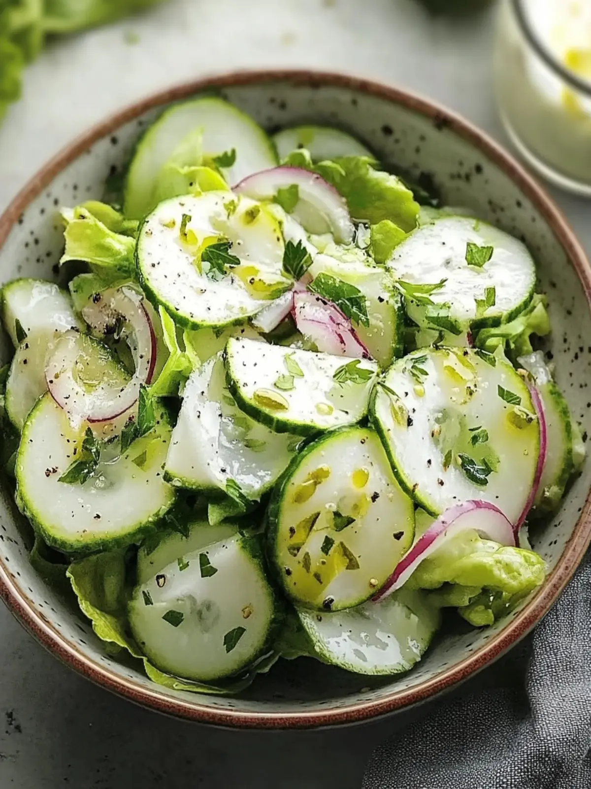 Cremiger Gurkensalat Rezept für erfrischende Sommermomente 3 Cremiger Gurkensalat Rezept