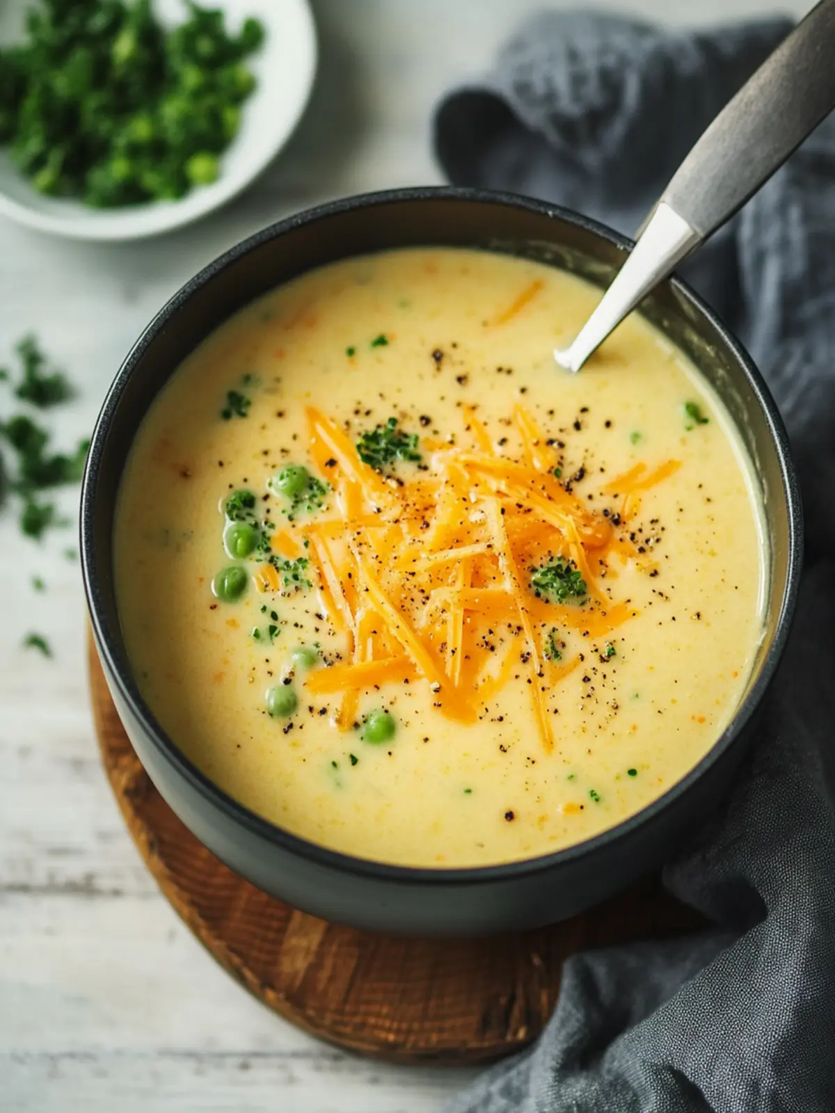 Hohe Protein Brokkoli Cheddar Suppe – Cremiger Genuss für dich 4 Hoher Protein Brokkoli Cheddar Suppe