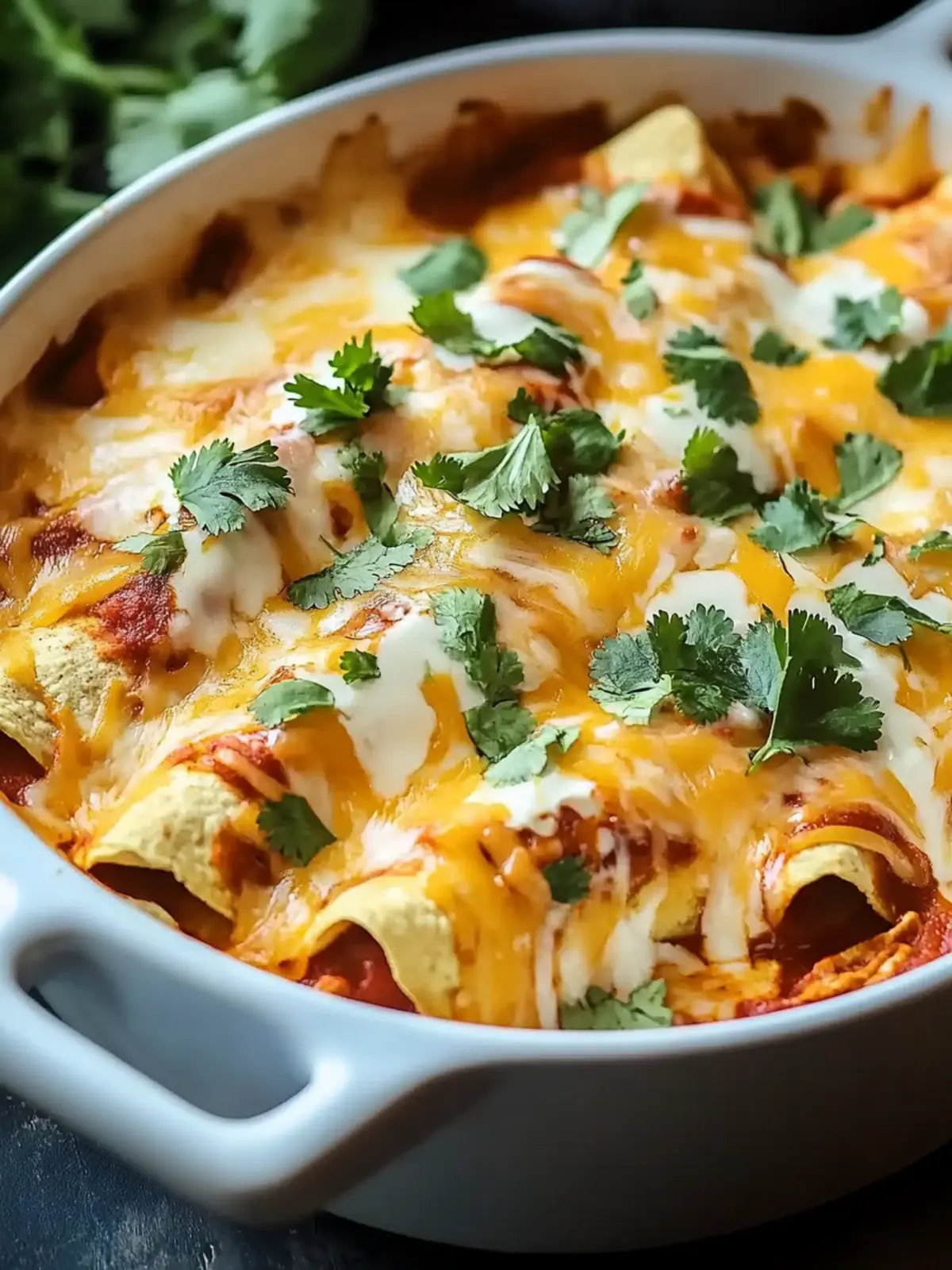 Herzhaftes Crockpot Hühnchen Enchilada Auflauf für ganze Familie 2 Herzhaftes Crockpot Hühnchen Enchilada Auflauf
