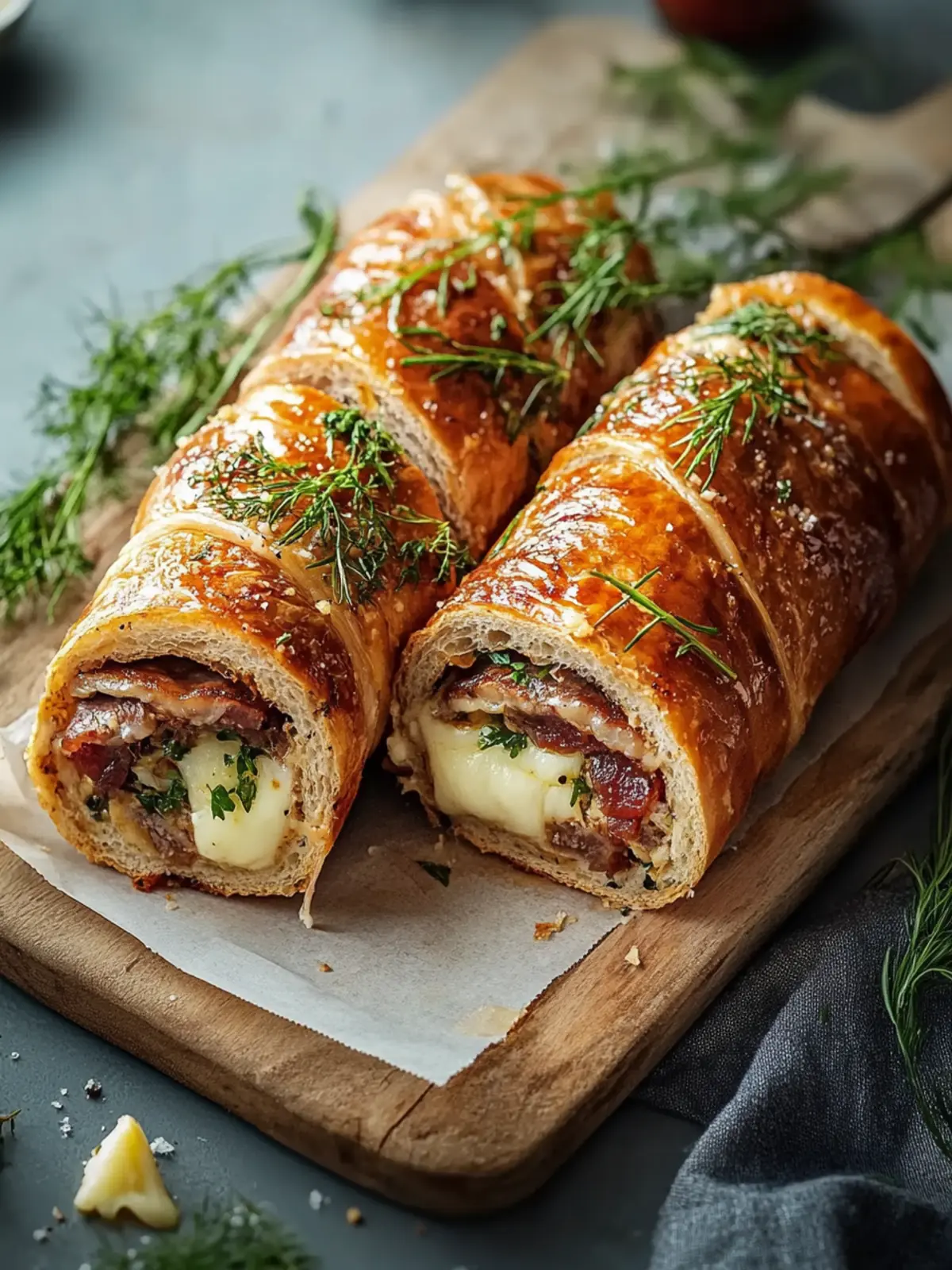 Hackfleisch- und Käserolle: Das perfekte Familienessen 2 Hackfleisch- und Käserolle