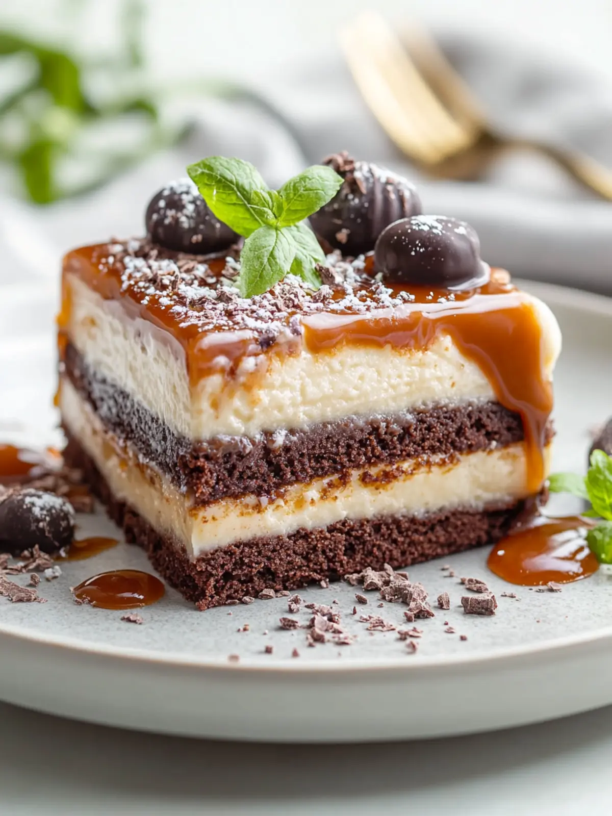 Salz-Karamell-Schokoladenkuchen – Einfach unwiderstehlich lecker 3 Salz-Karamell-Schokoladenkuchen – Das ultimative reiche und klebrige Dessert