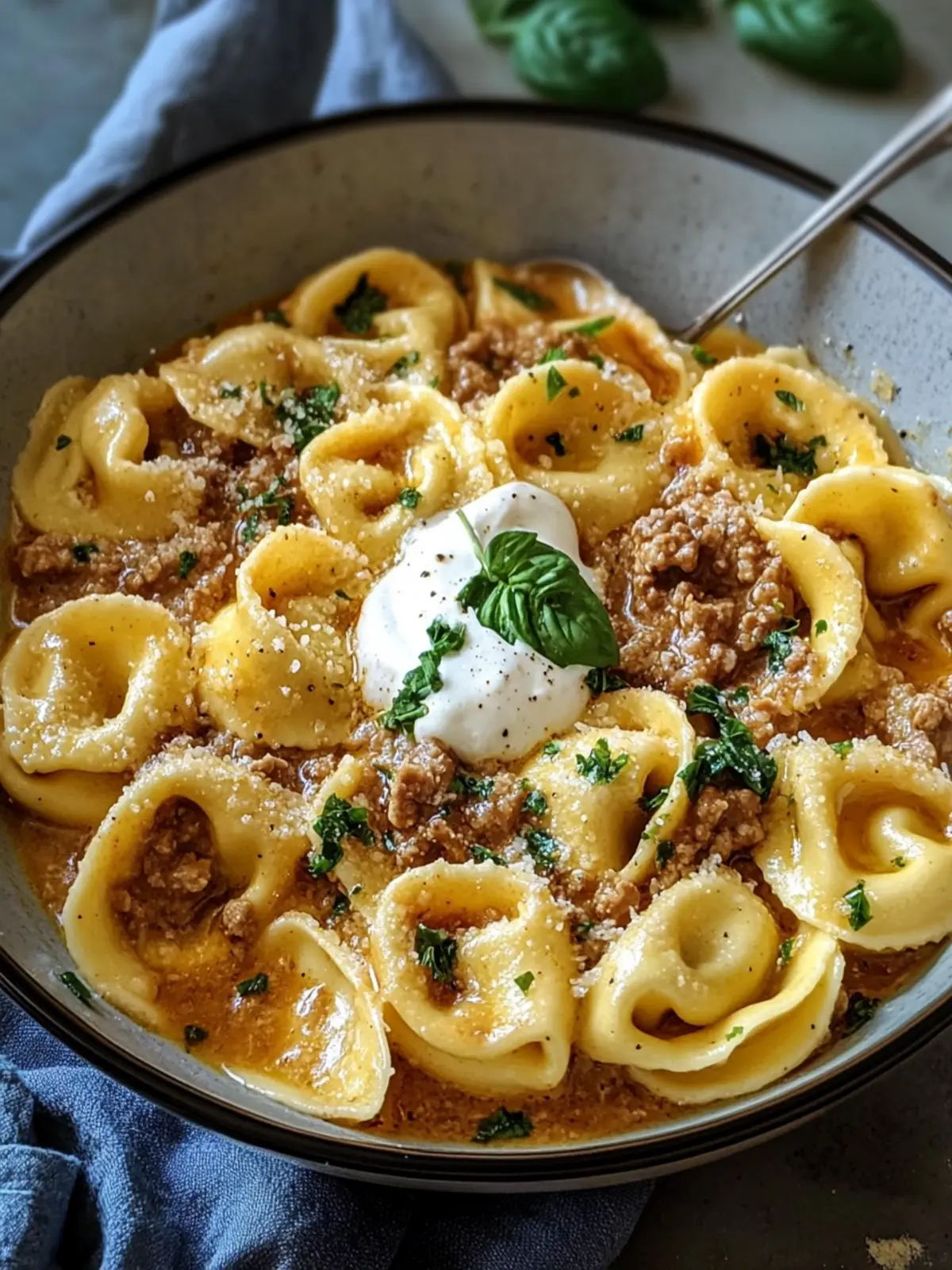 Schnelle Tortellini mit Fleischsauce – Der Hit fürs Familienessen 5 Tortellini mit Fleischsauce