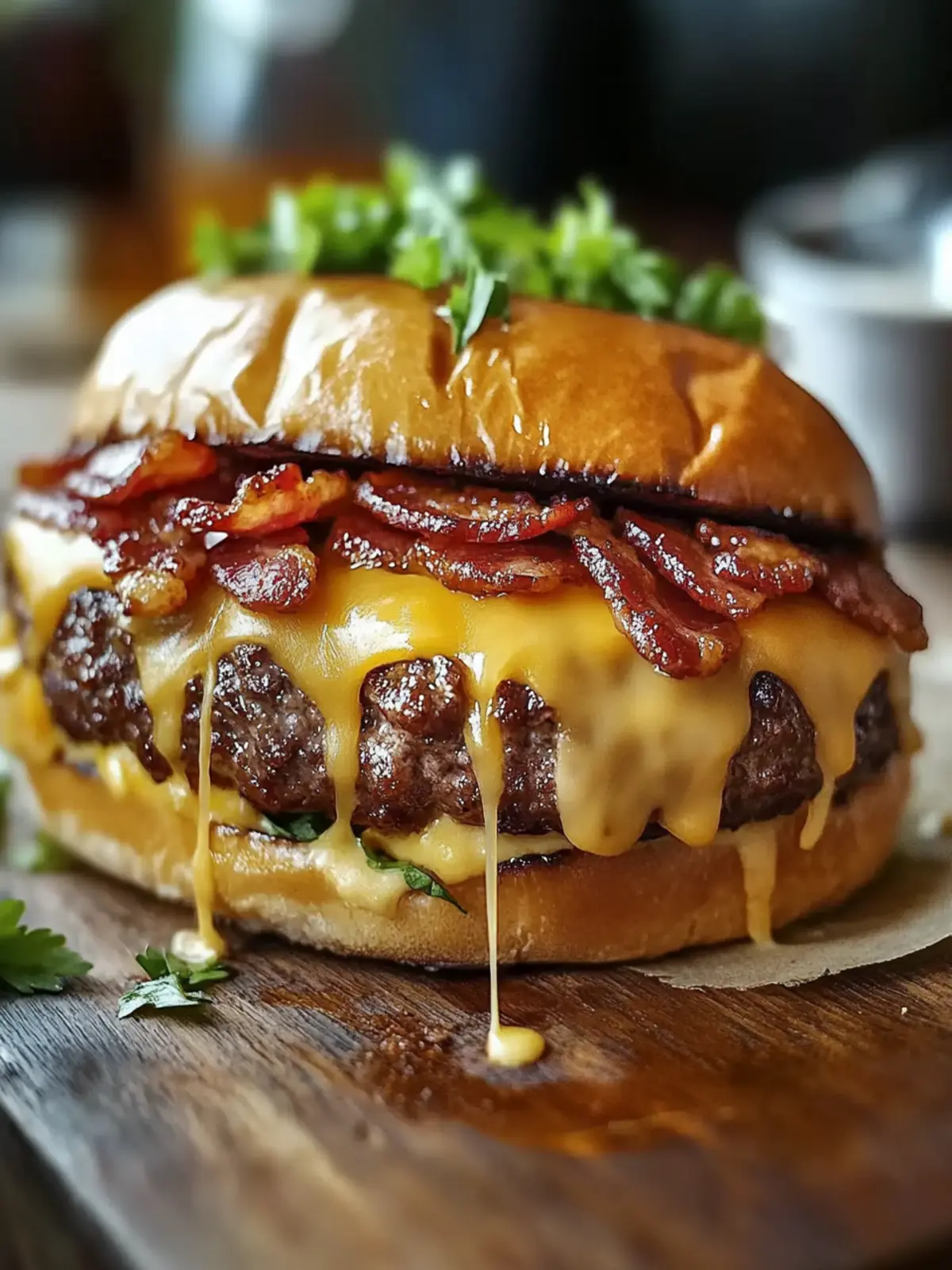 Bacon Cheeseburger Fleischlaibchen – Der ultimative Genuss! 3 Bacon Cheeseburger Fleischlaibchen