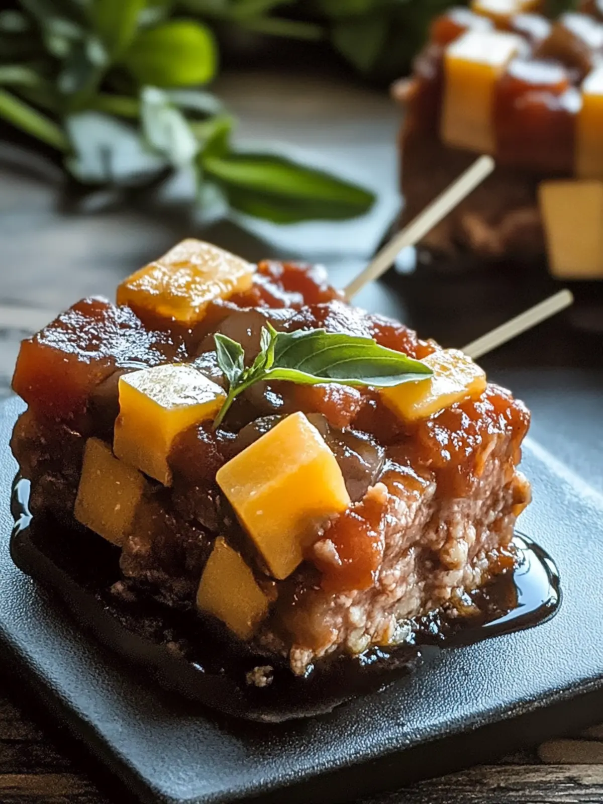 Mini BBQ Bacon Cheddar Hackbraten für die ganze Familie 2 Mini BBQ Bacon Cheddar Hackbraten