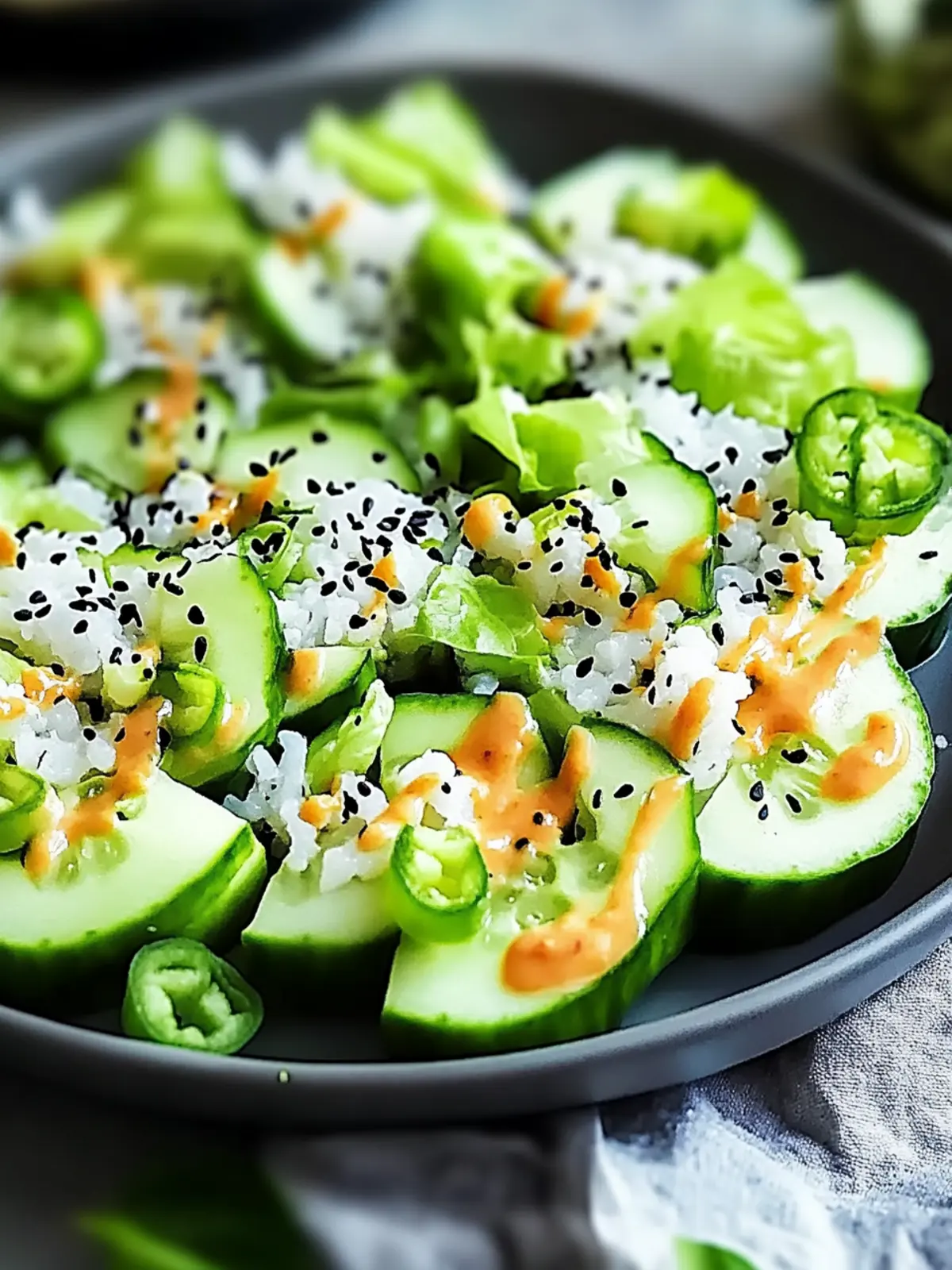 Kalifornische Rolle Gurkensalat: Frisch, Einfach und Lecker 4 Kalifornische Rolle Gurkensalat: Ein frisches, einfaches Vergnügen